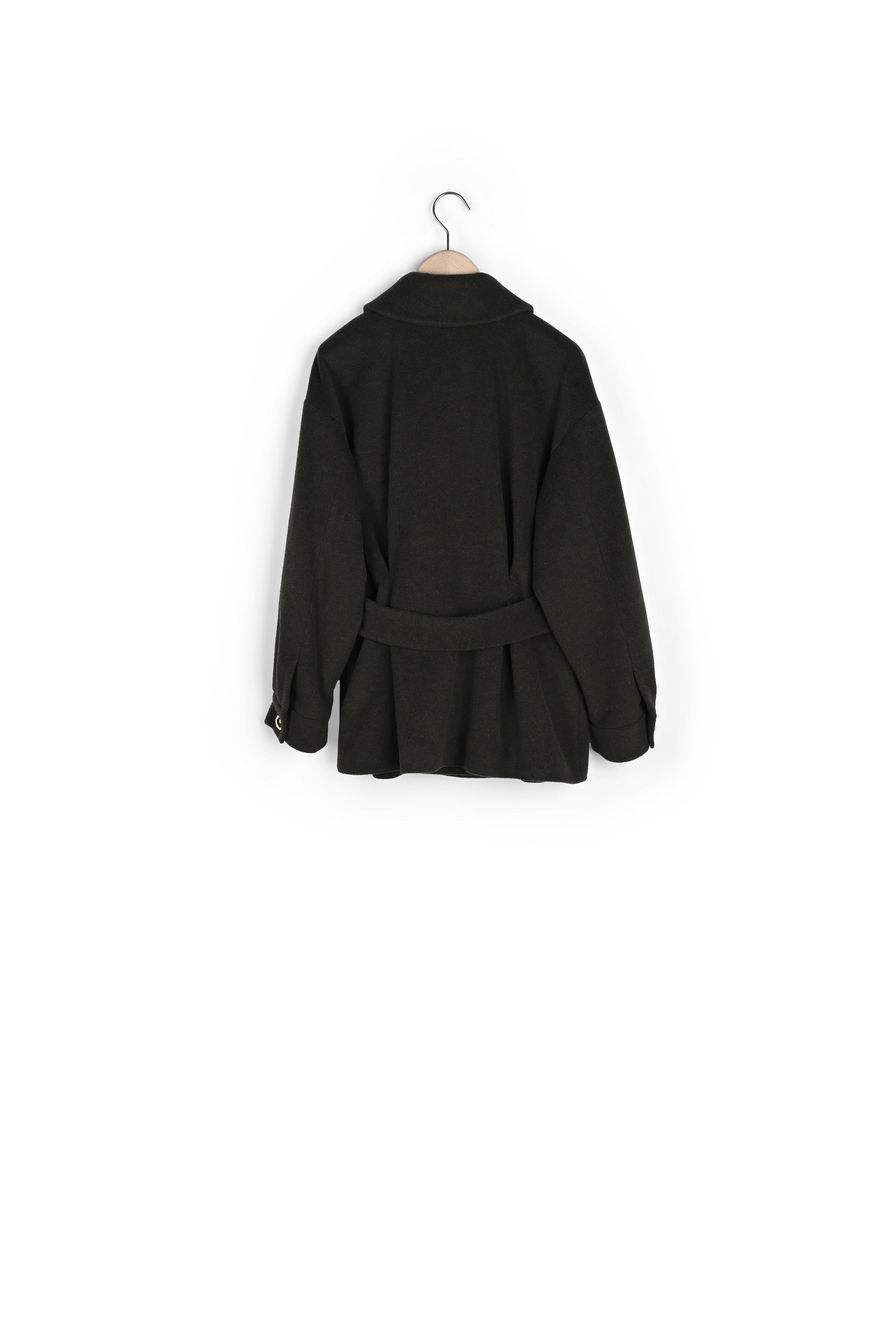 Manteau Marilyn kaki en laine Faume - seconde main