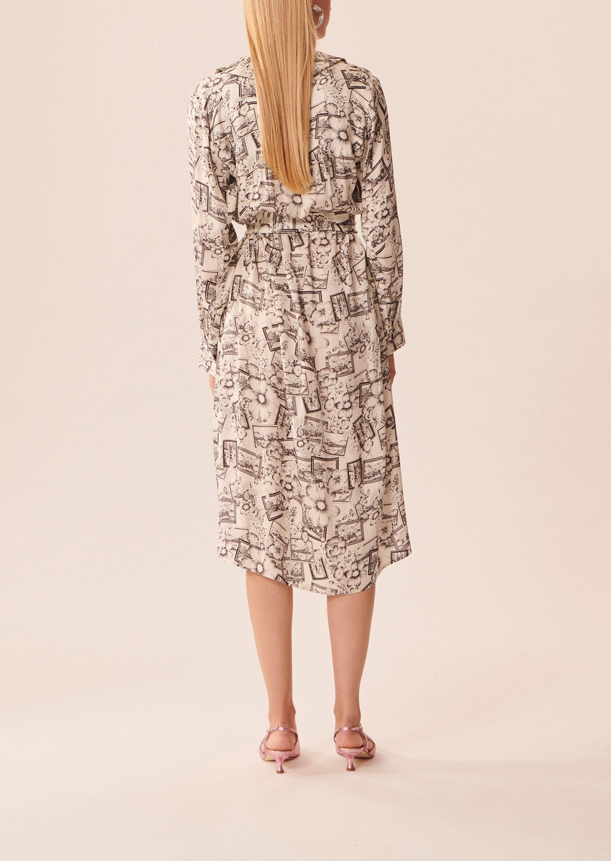 Robe Rachele écrue imprimé Faume - seconde main