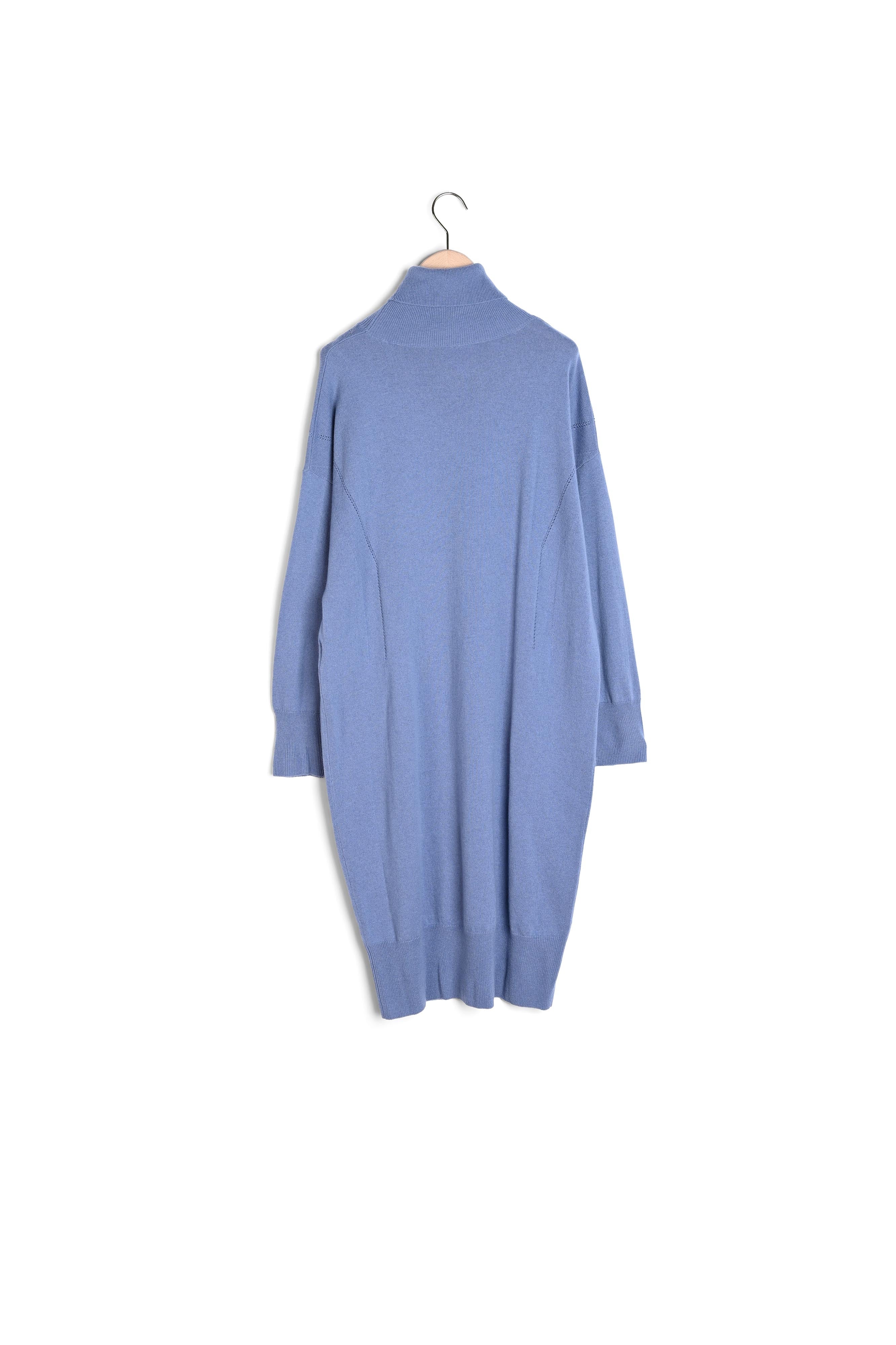 Robe pull Rybbi bleu pastel en merinos et cachemire Faume - seconde main