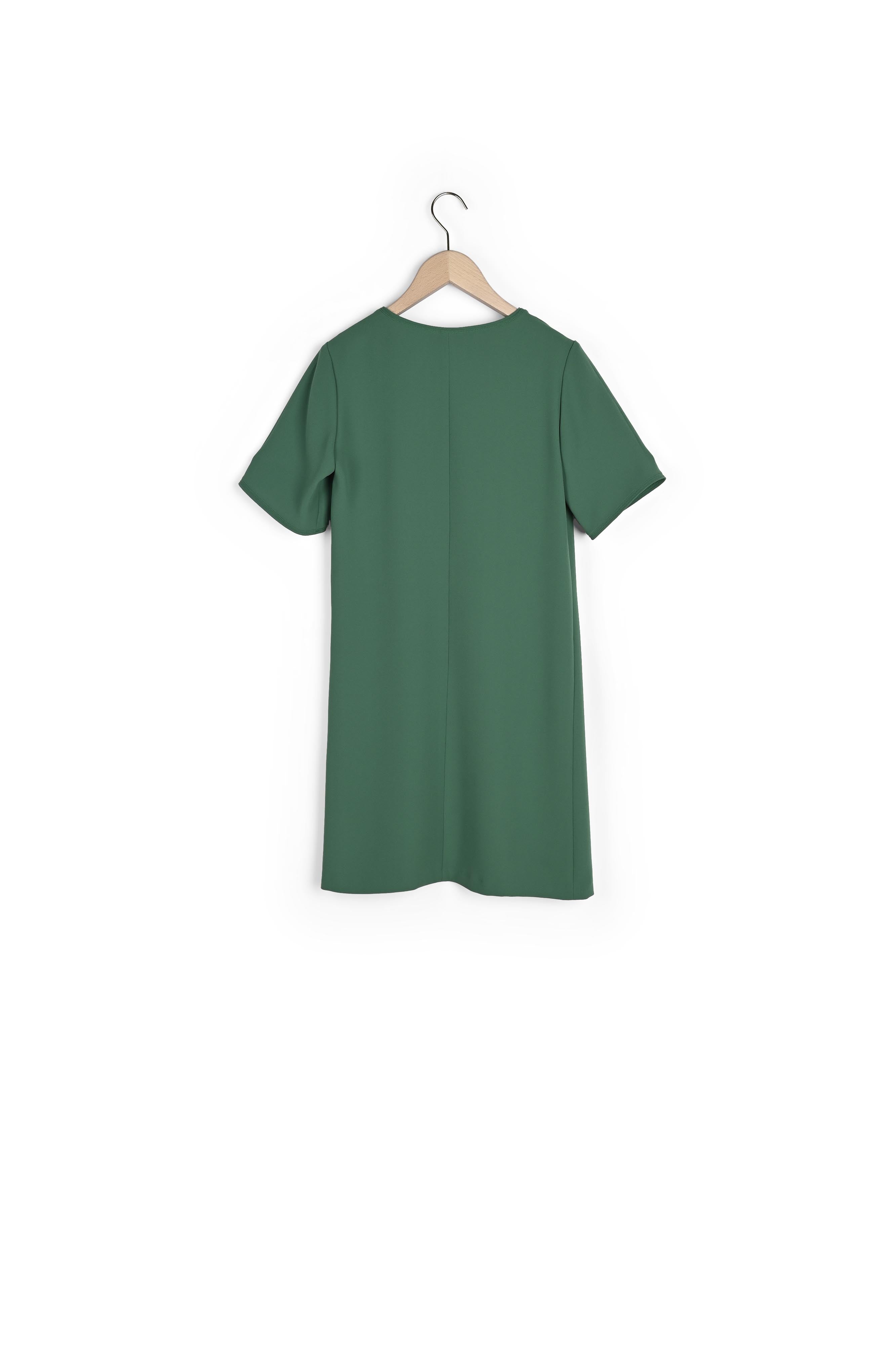 Robe Ruban émeraude en crêpe Faume - seconde main