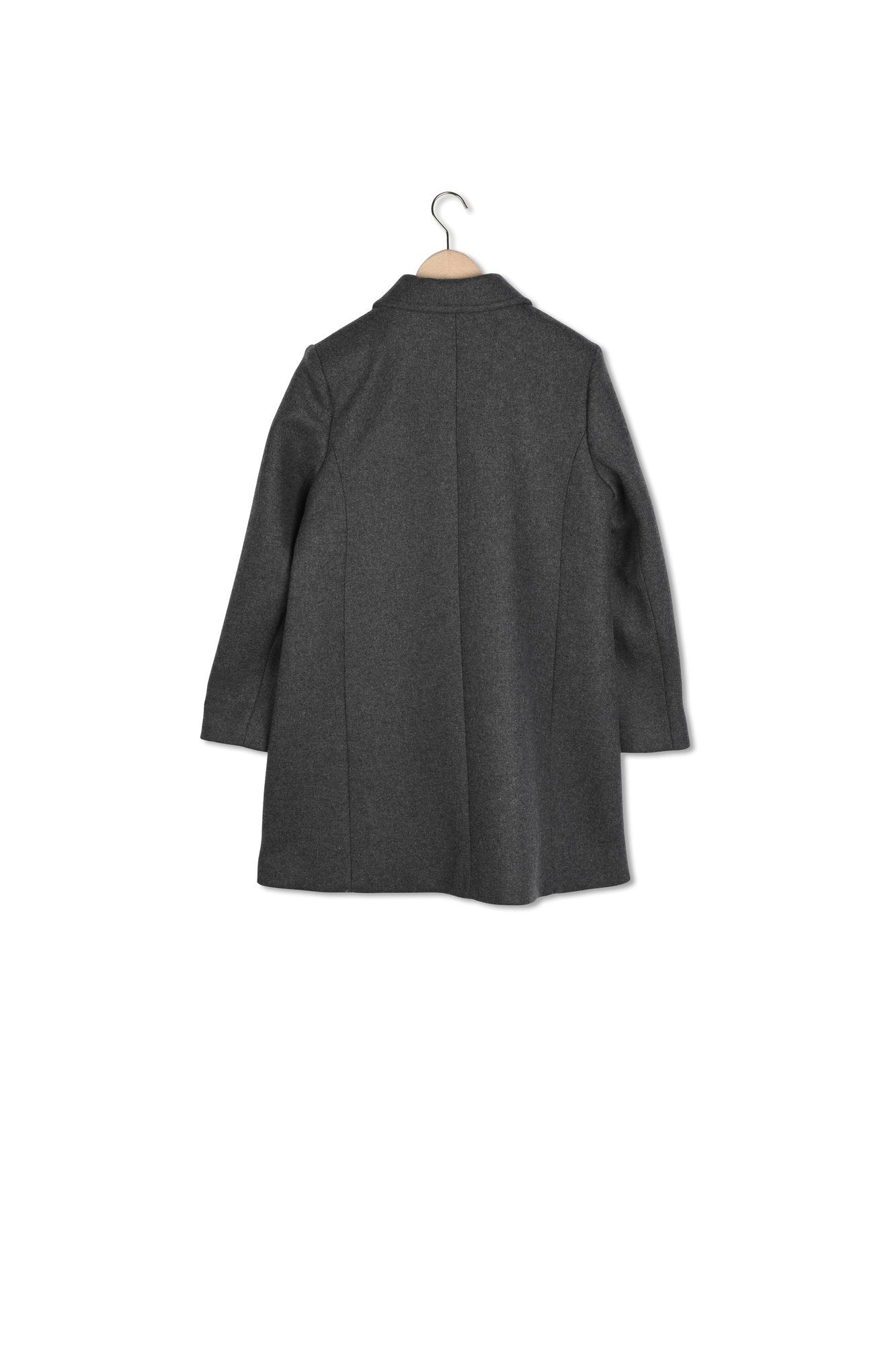 Manteau Marin gris en drap caban Faume - seconde main