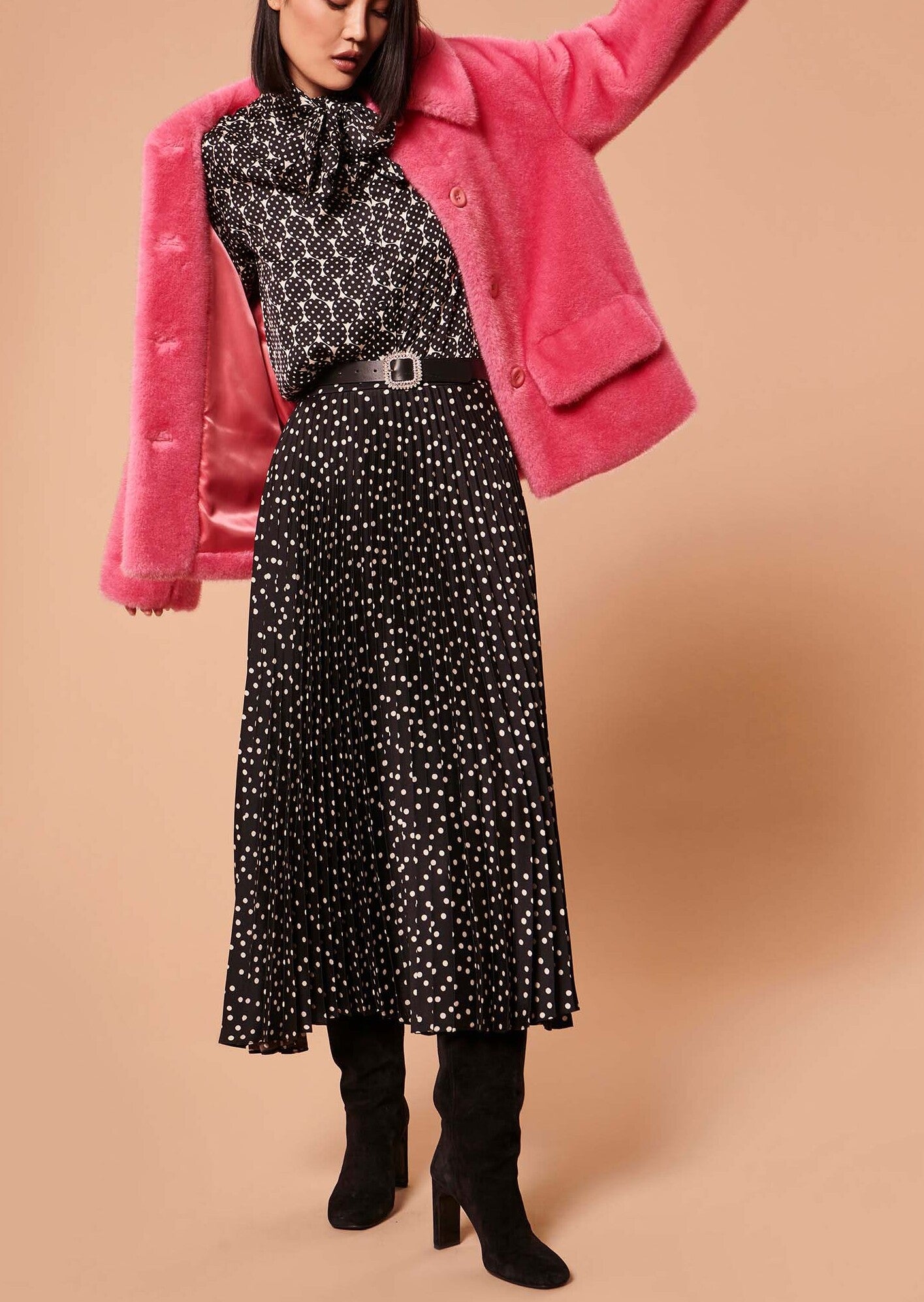 Chemise Charline écrue imprimé à pois Faume - seconde main