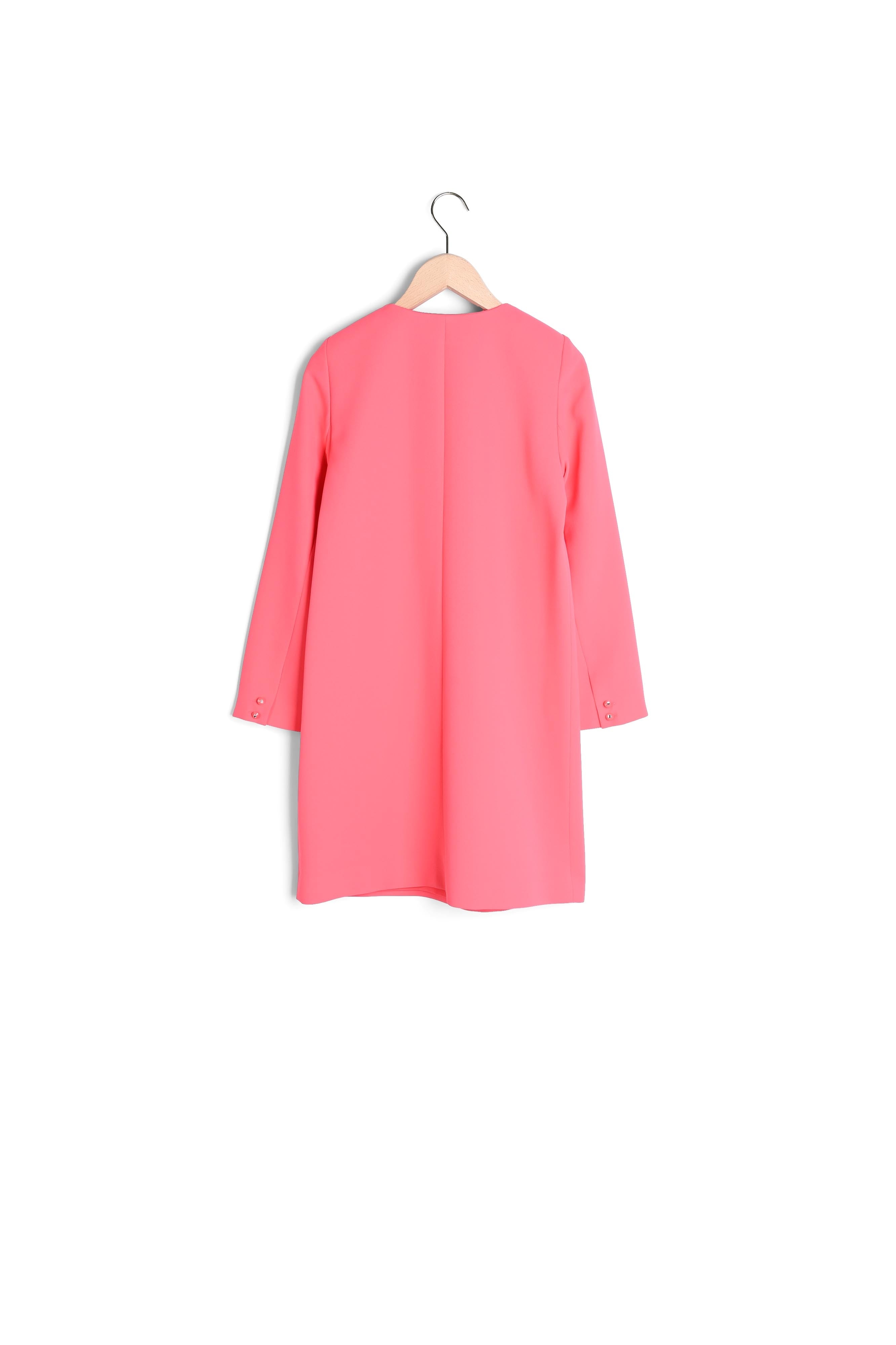 Robe Rhea rose en crêpe Faume - seconde main