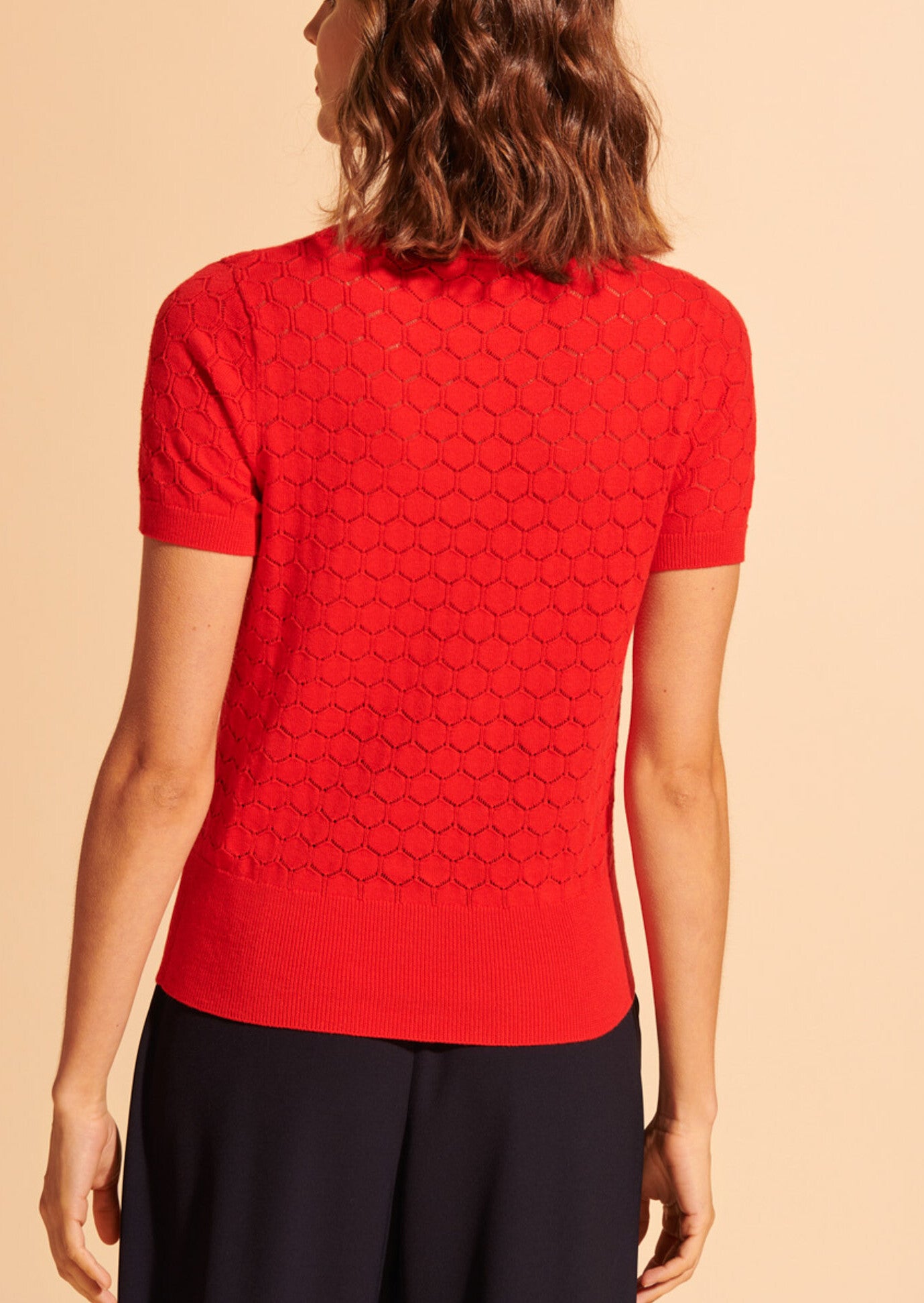 Pull à manches courtes Nova rouge Faume - seconde main