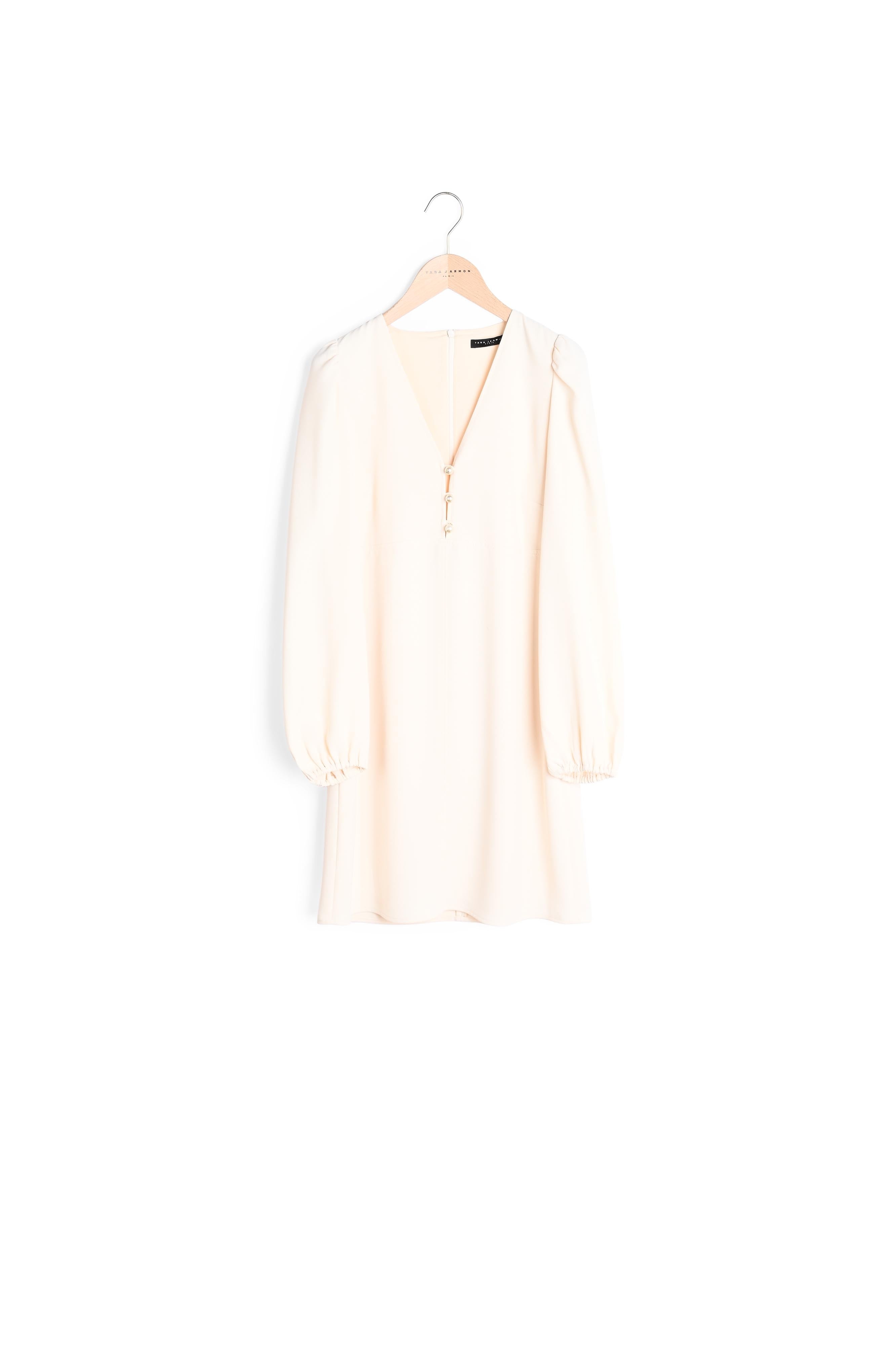 Robe Rolis écrue en crêpe Faume - seconde main