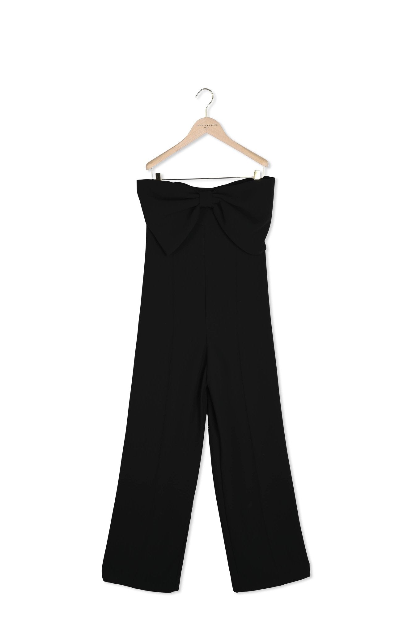 Combinaison Cœur noire en crêpe Faume - seconde main