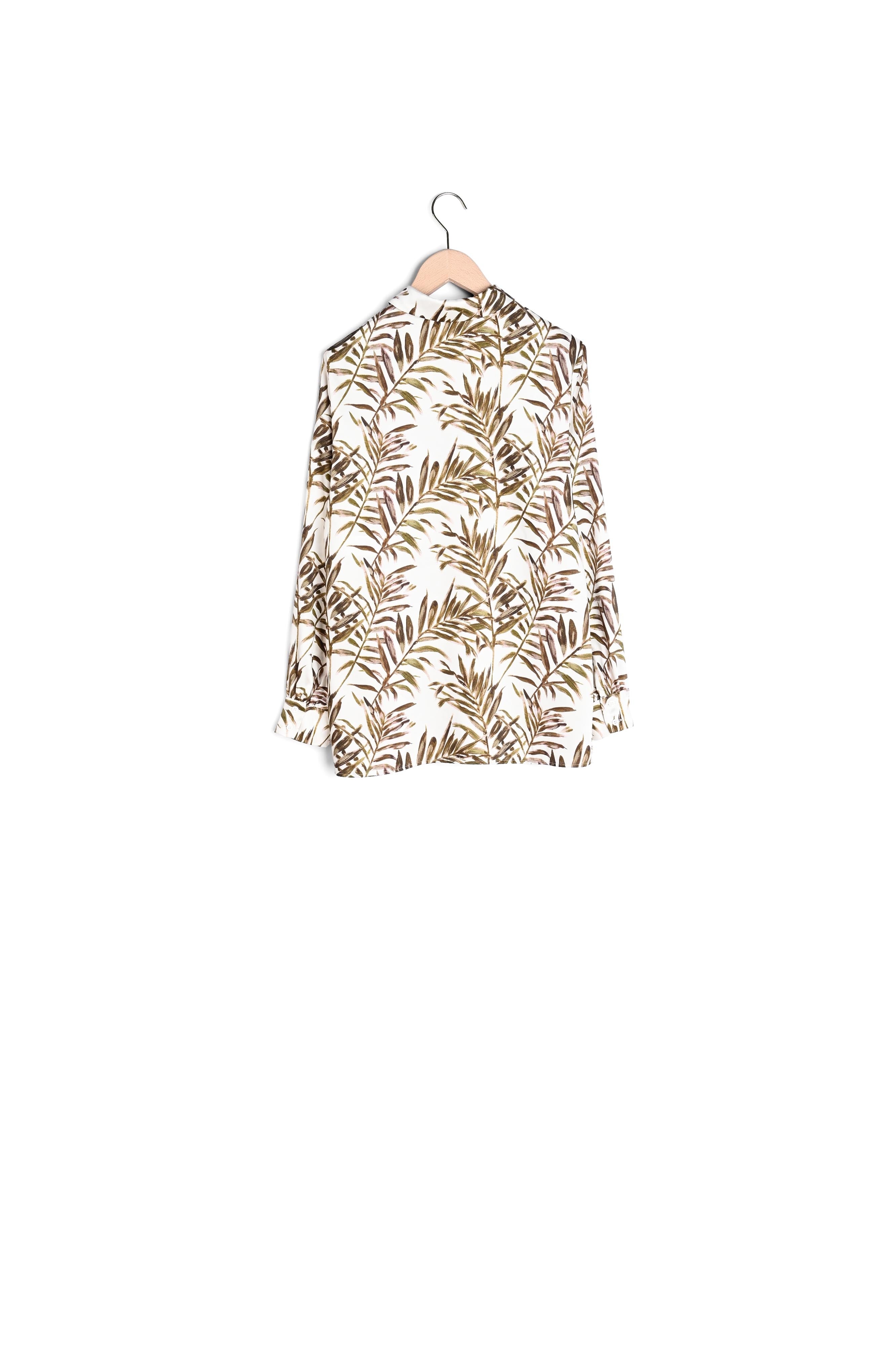 Chemise Calie écru imprimé palmes Faume - seconde main