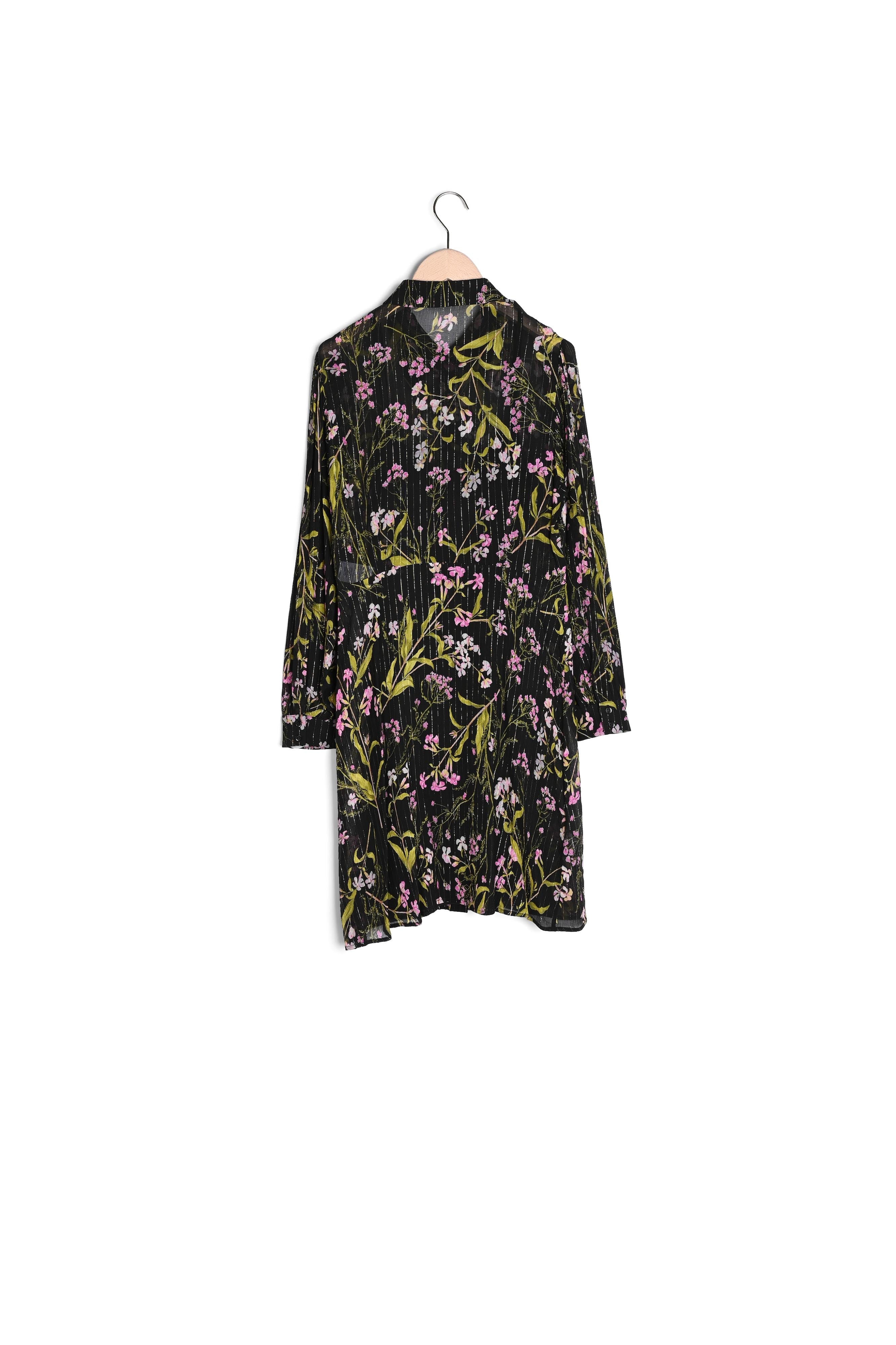 Robe Rolia noire imprimé fleuri en lurex Faume - seconde main