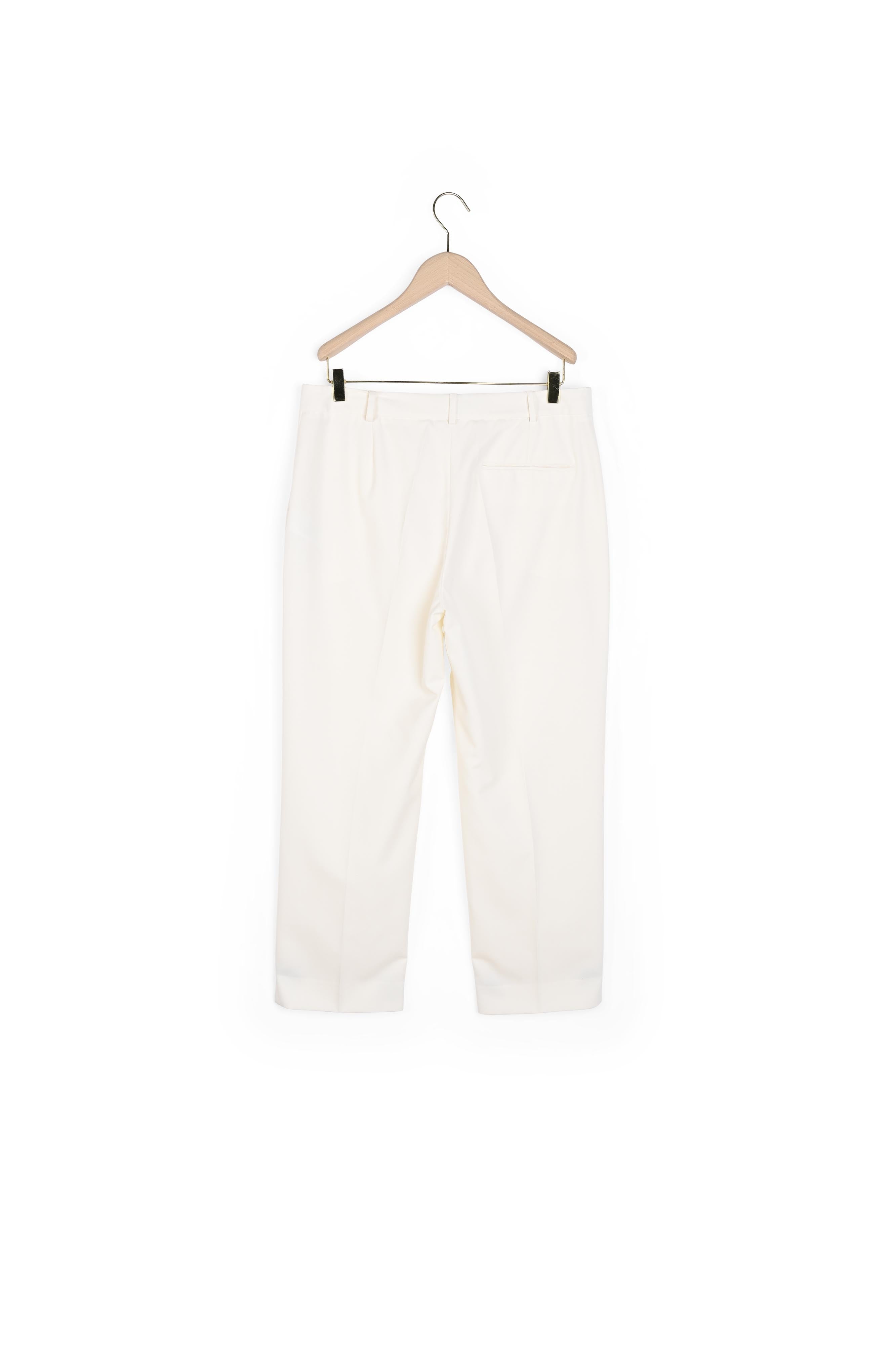 Pantalon Pascal écru en laine froide Faume - seconde main