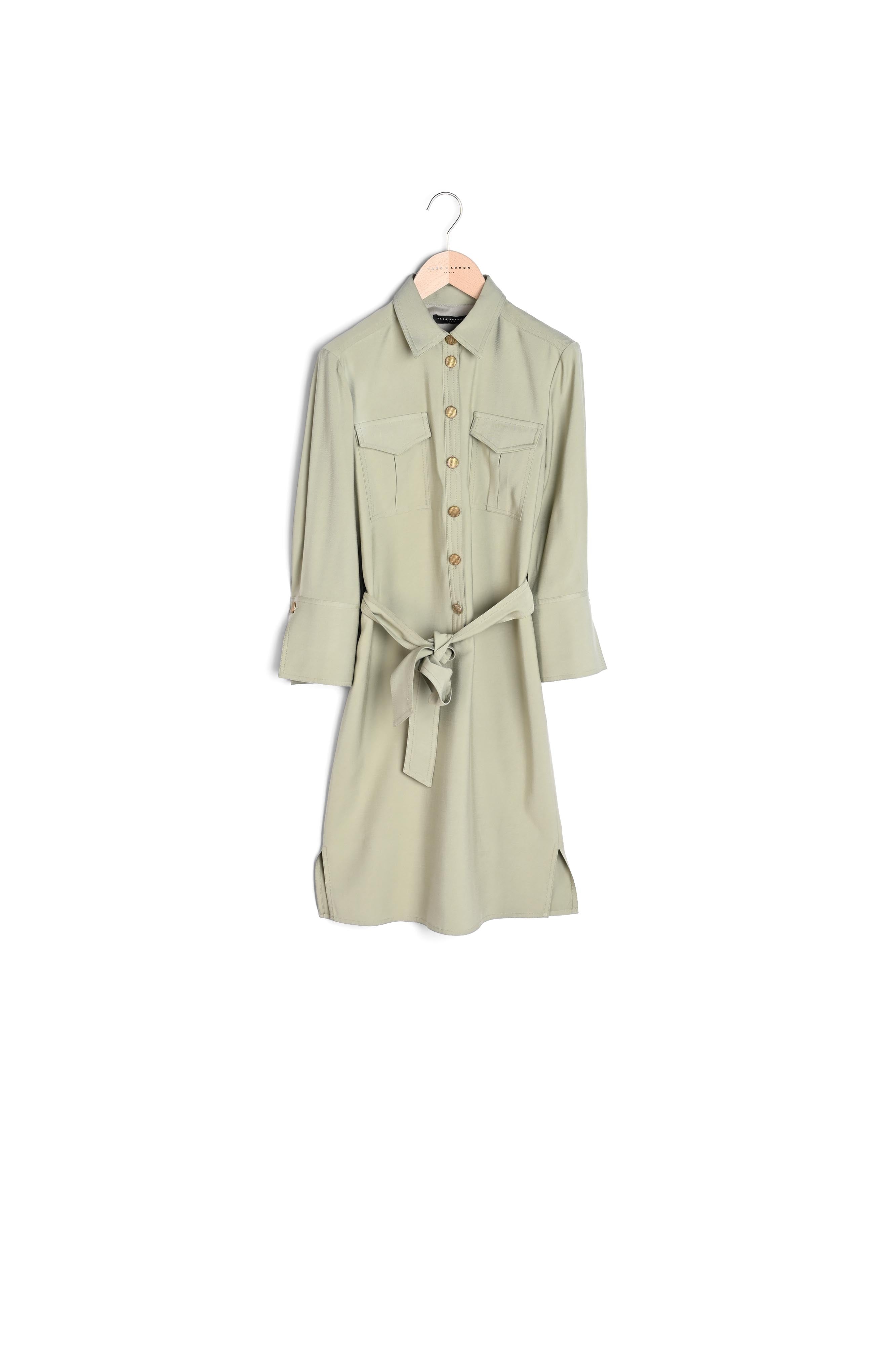 Robe Rolande vert pâle fluide Faume - seconde main