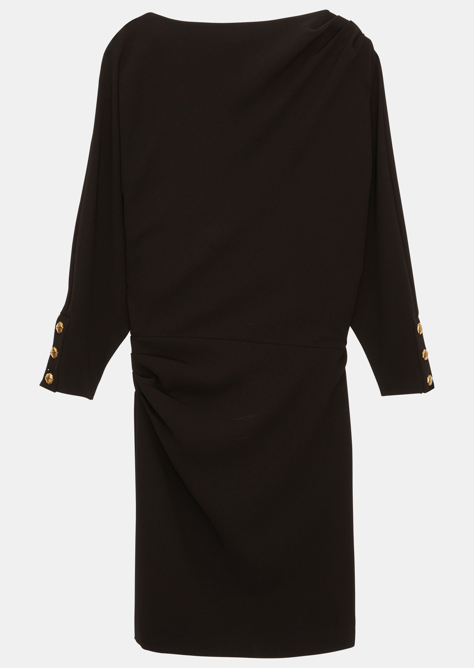 Robe Ryah noire en crêpe Faume - seconde main