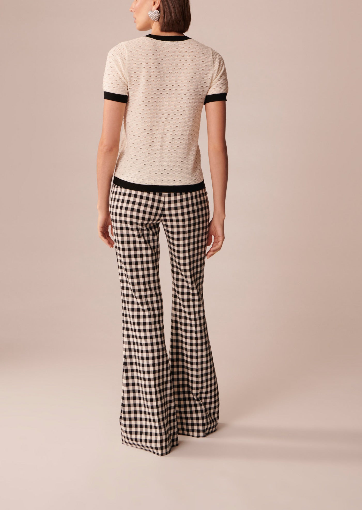 Pull Ponnie écru en merinos extrafin Faume - seconde main