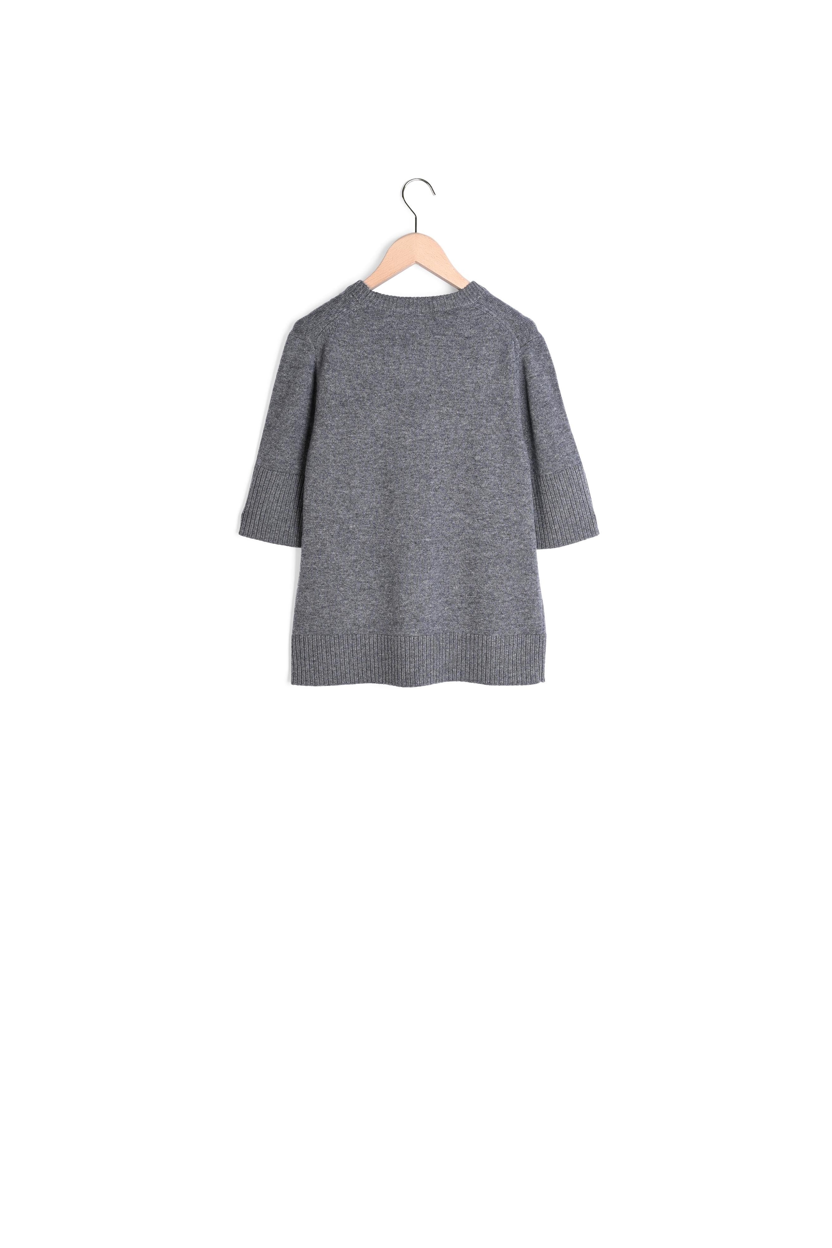 Pull Paoline gris en laine Faume - seconde main