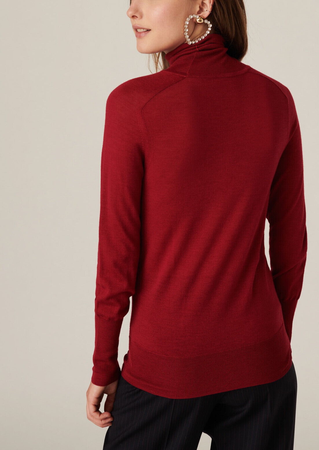 Col roulé Nubia en merinos flamme Faume - seconde main