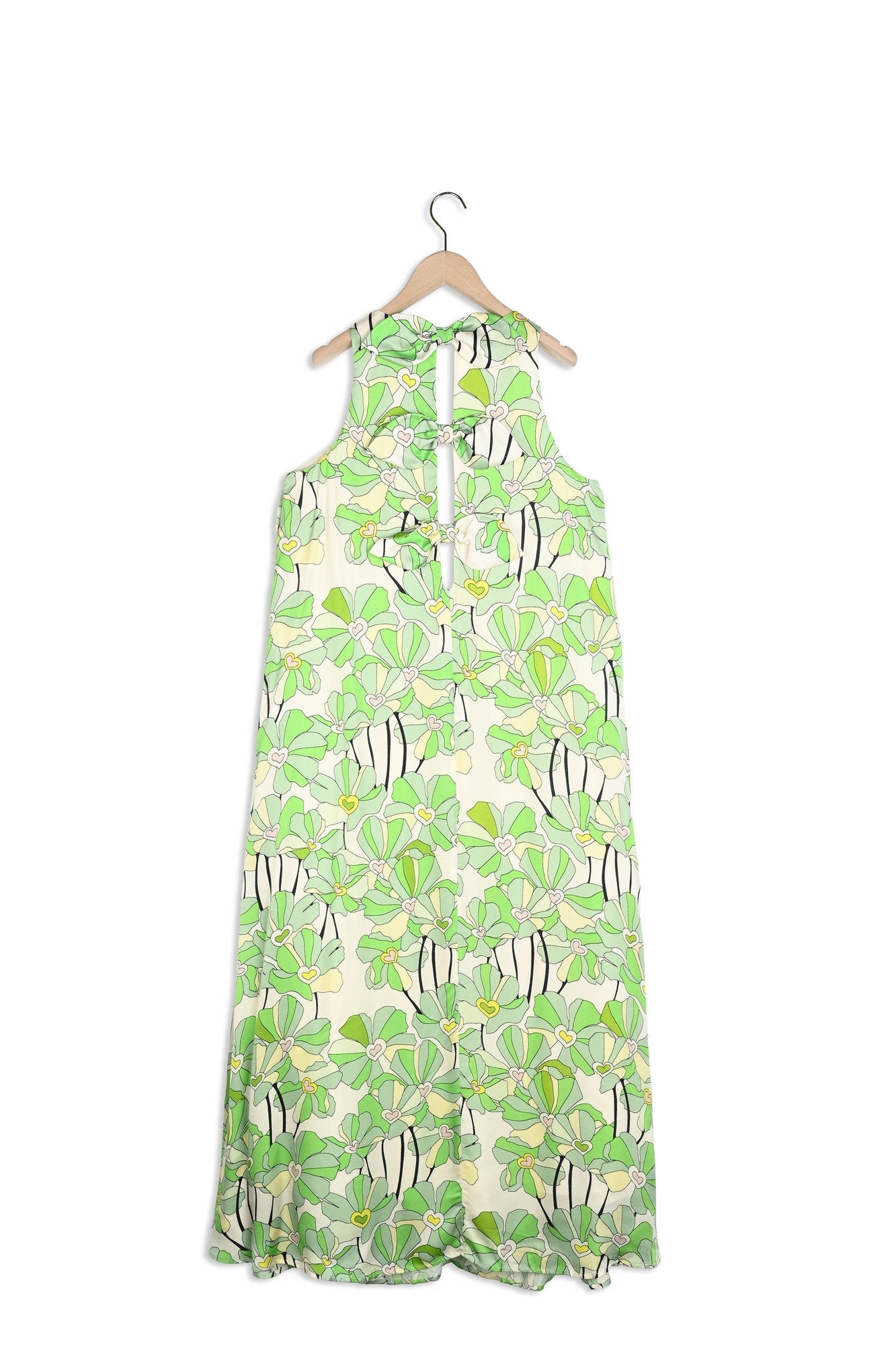 Robe Roxanne verte imprimée à fleurs Faume - seconde main