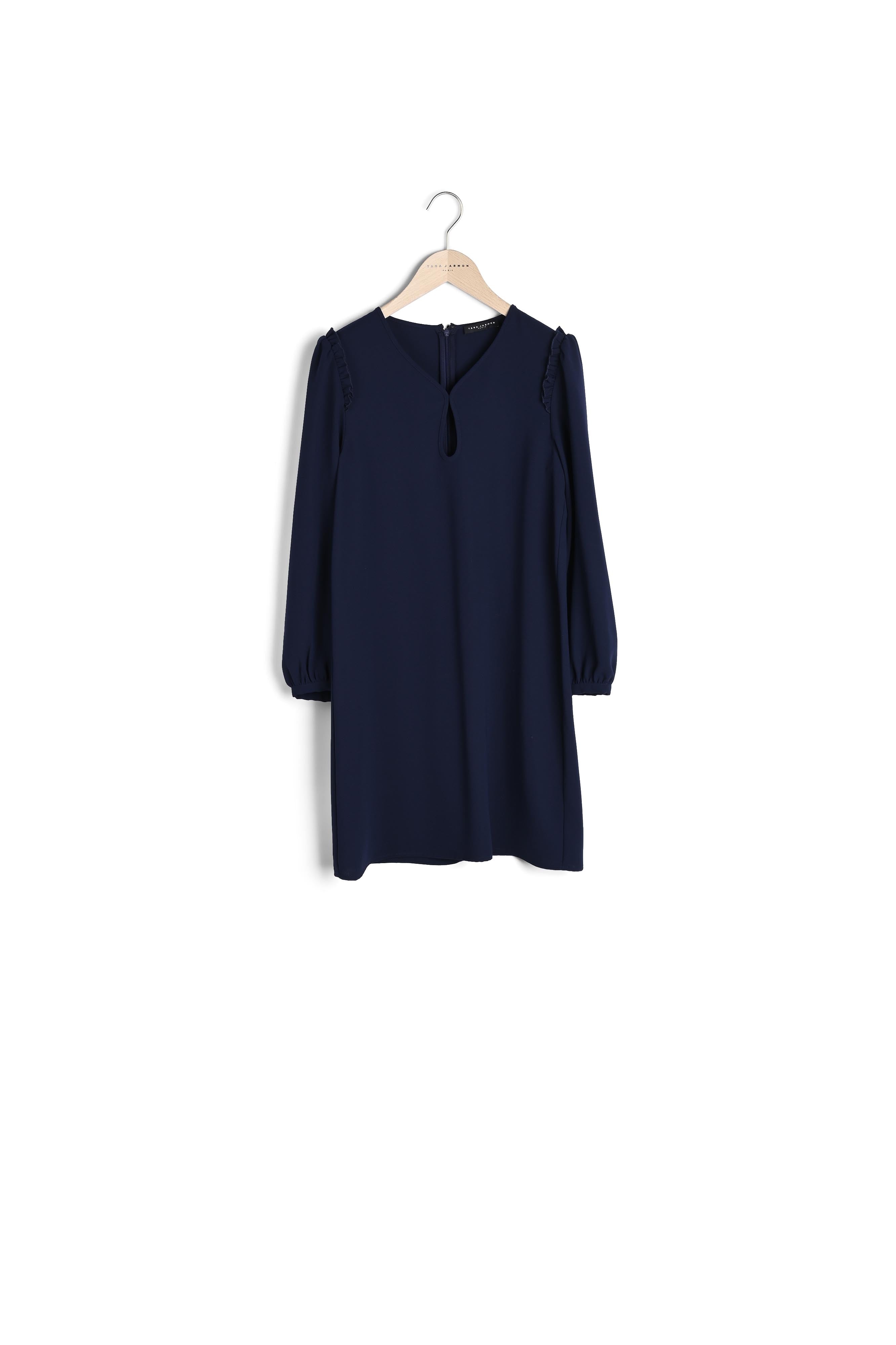 Robe Ruffa bleu nuit en crêpe Faume - seconde main