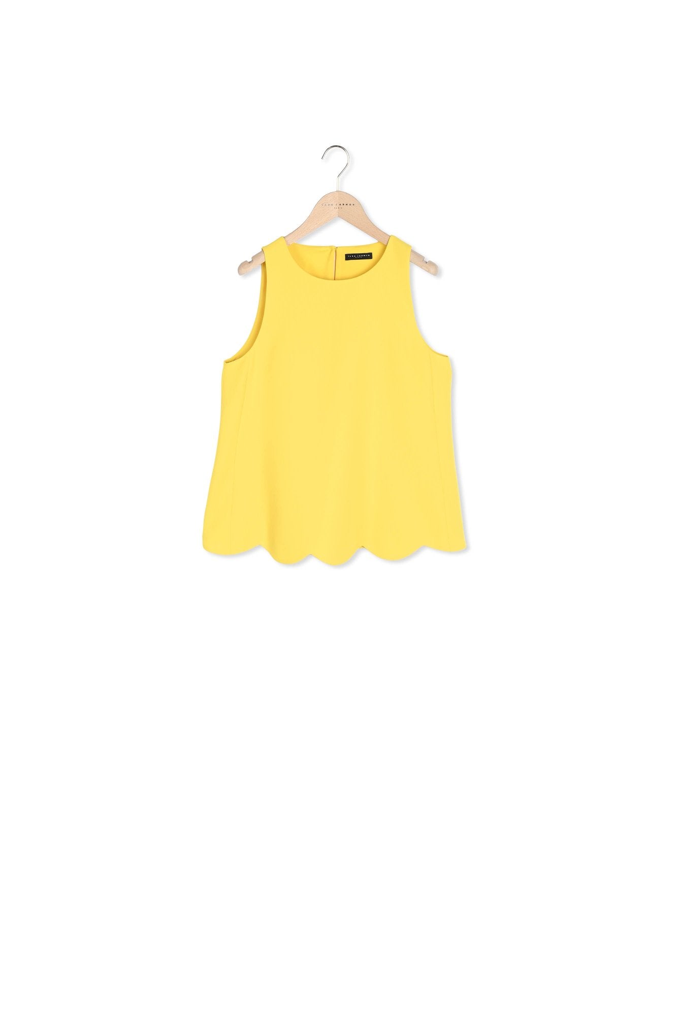 Top Tabo jaune en crêpe Faume - seconde main