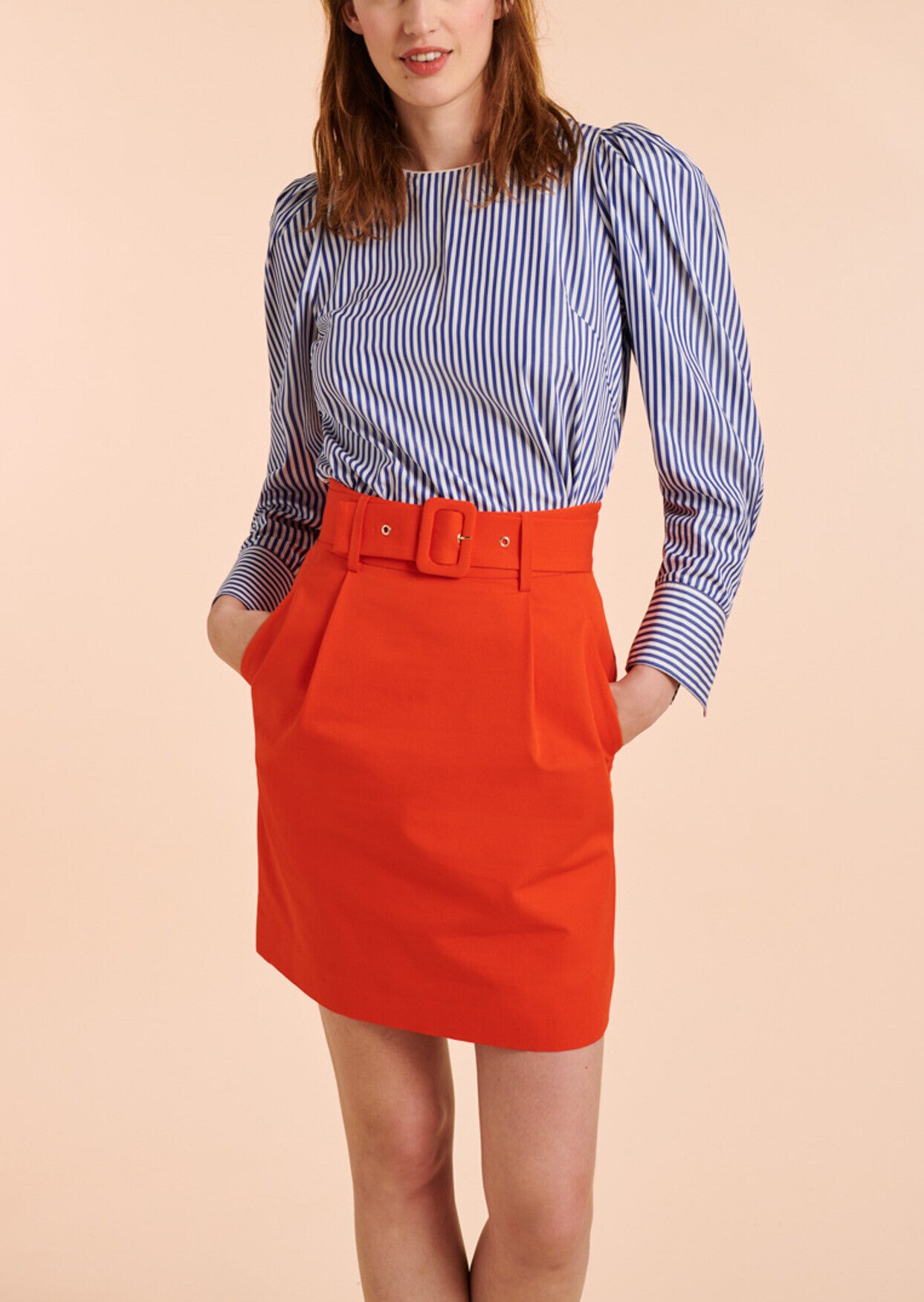 Jupe Jeanne orange Faume - seconde main