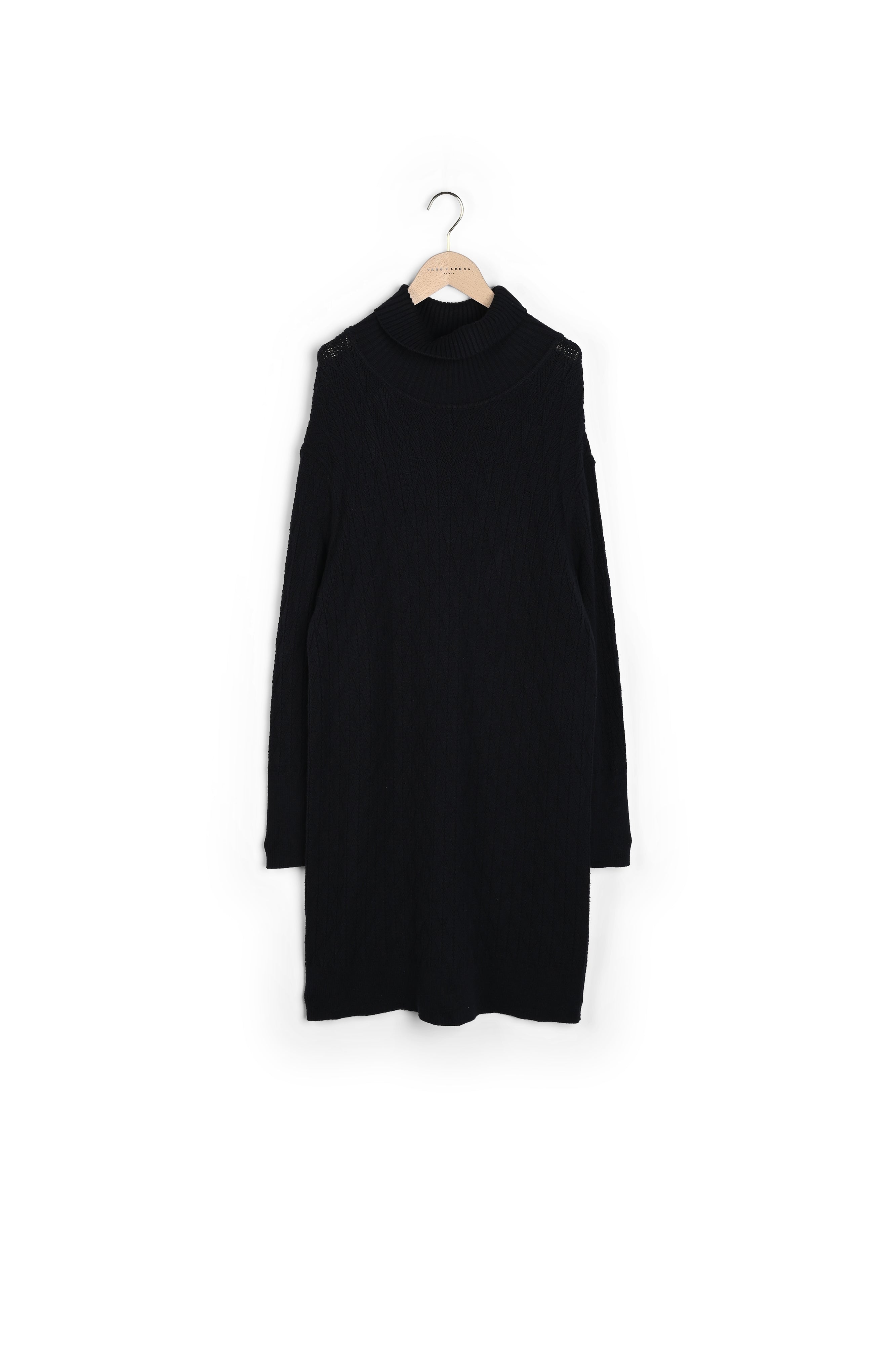 Robe Rosary bleu nuit en maille graphique Faume - seconde main