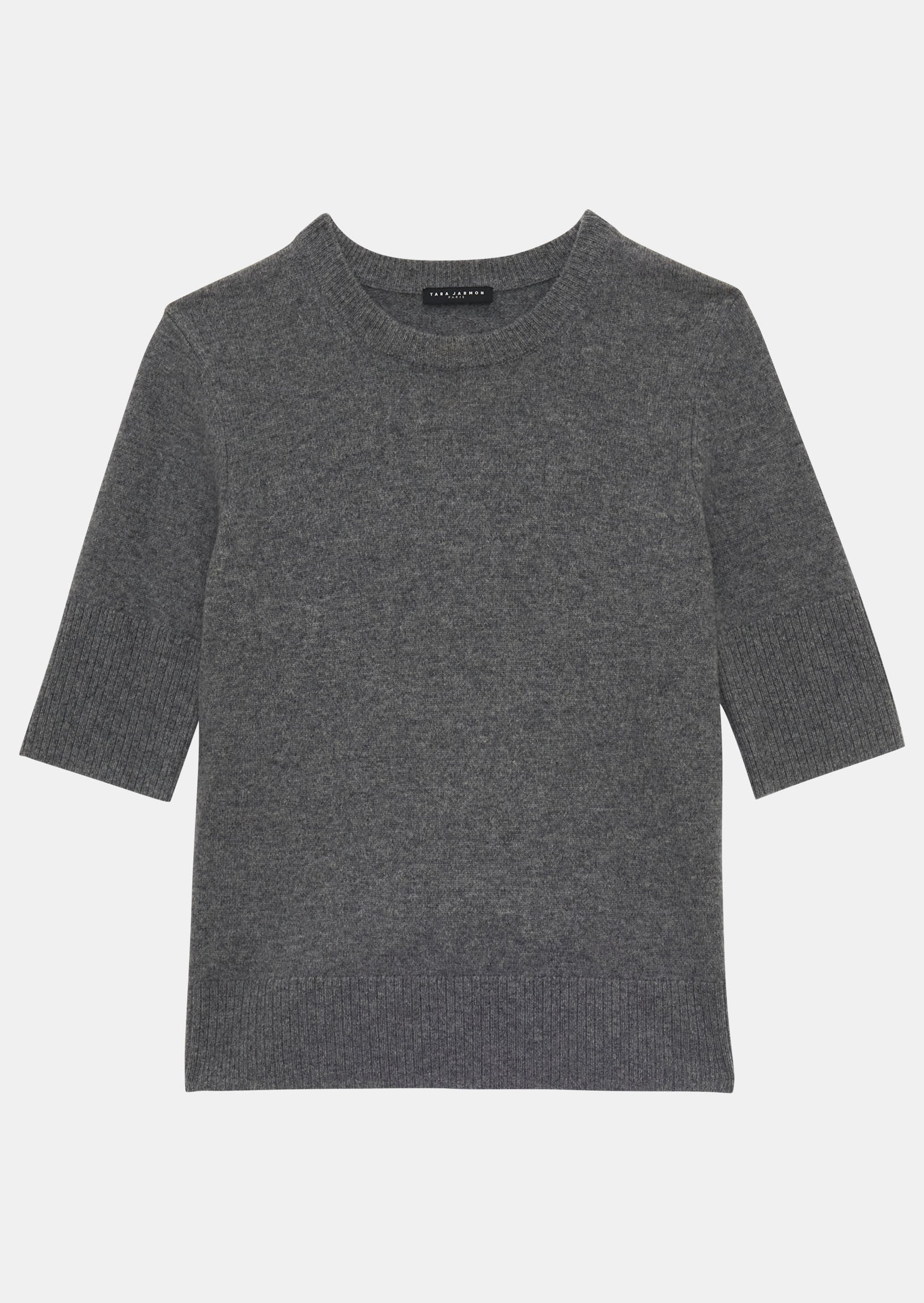 Pull Paoline gris en laine Faume - seconde main