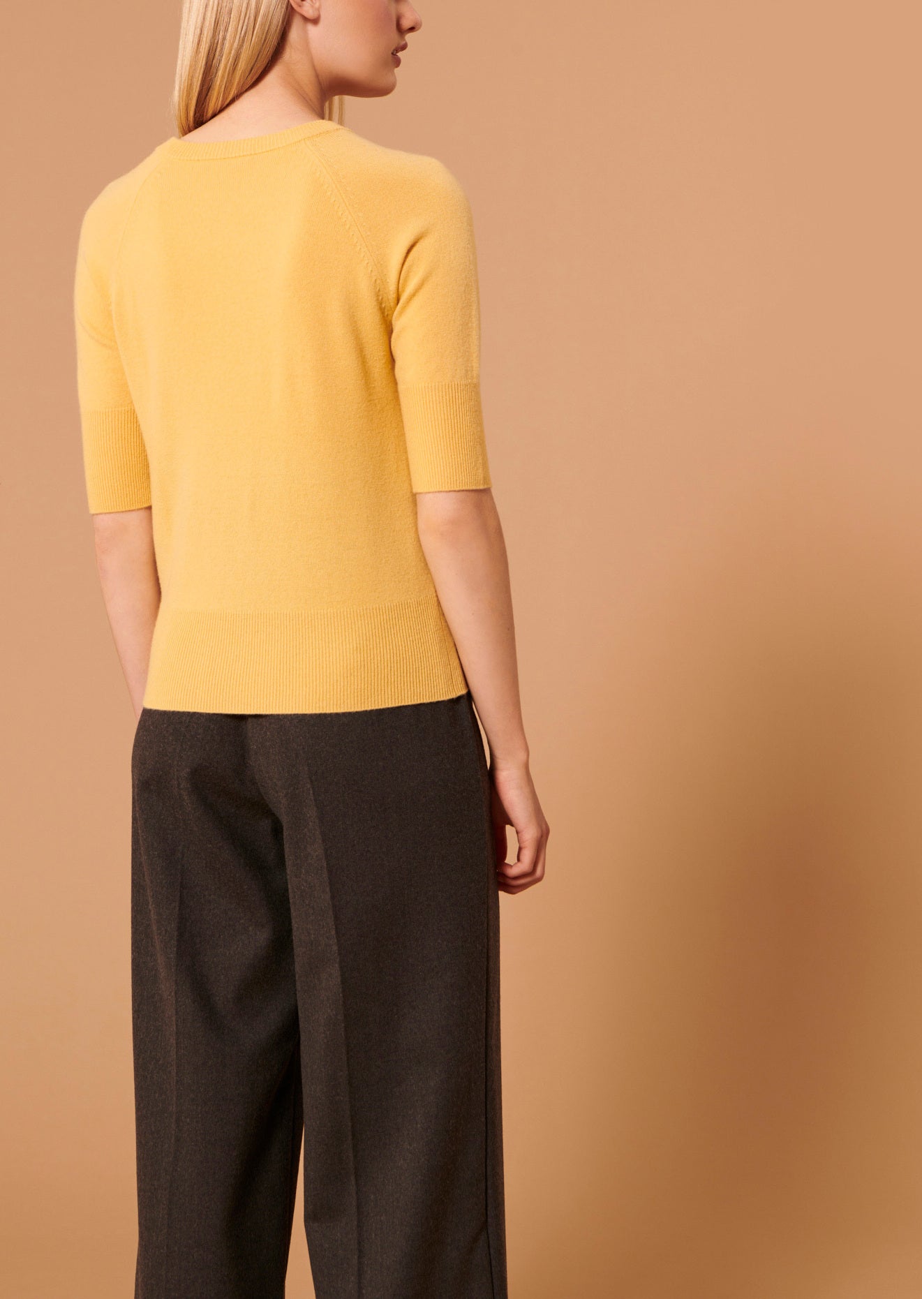 Pull Pastelle jaune en laine Faume - seconde main