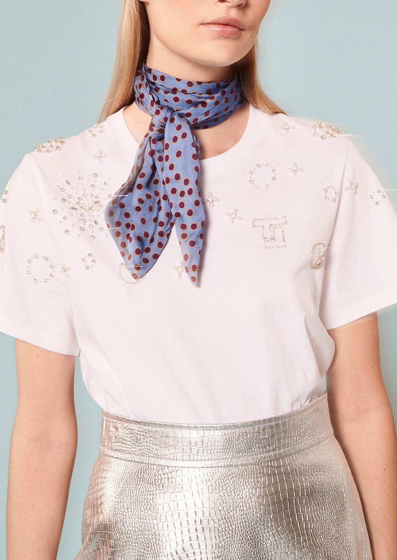 T-shirt Taralove blanc en jersey Faume - seconde main