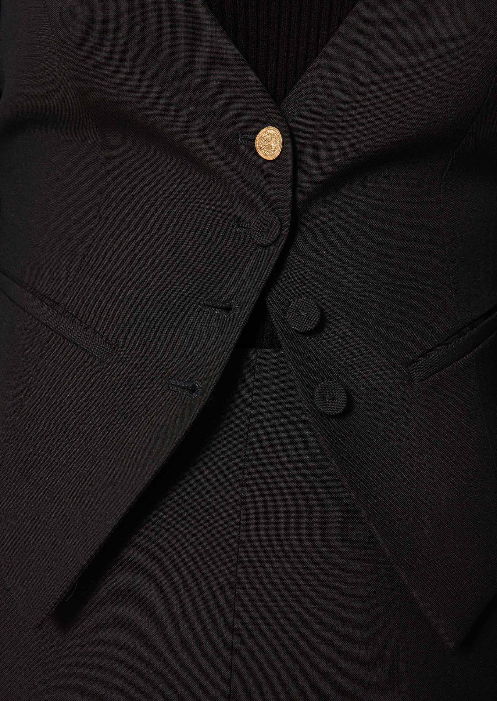 Gilet d'homme Gianna noir en toile tailleur Faume - seconde main