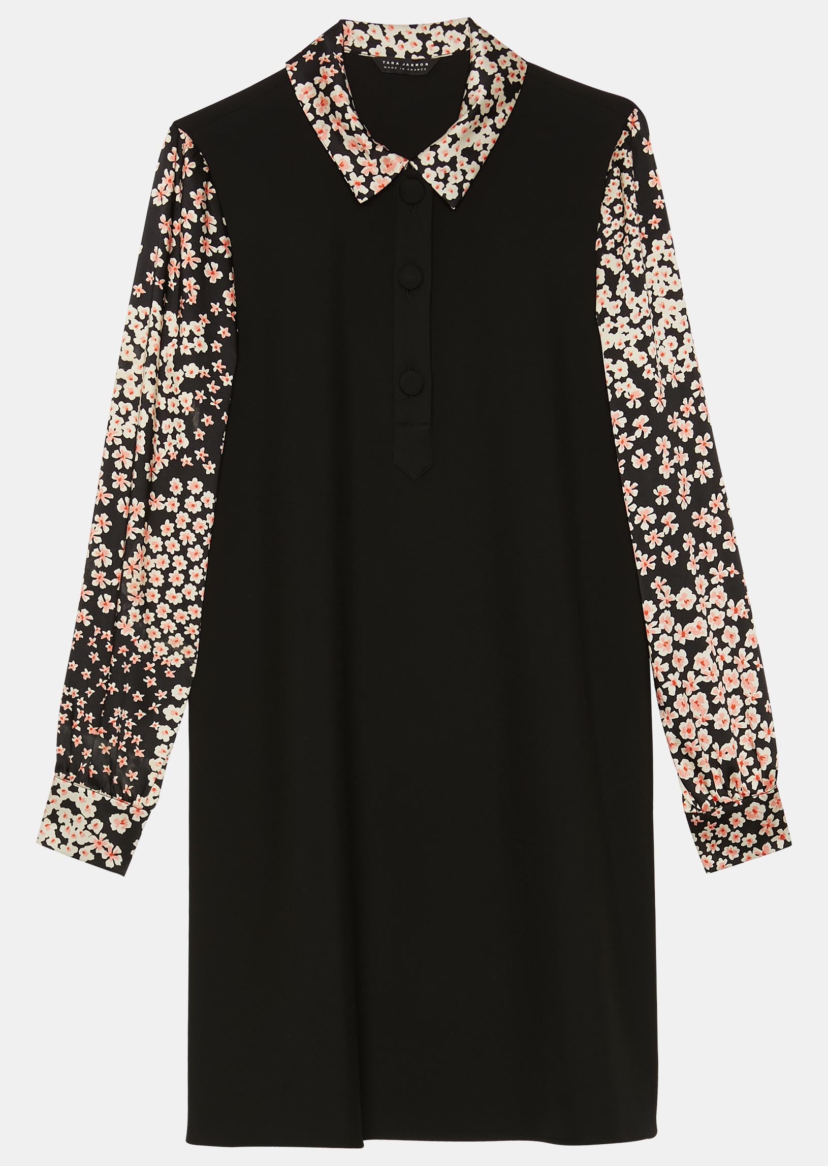 Robe Rawane noire bi-matière Faume - seconde main