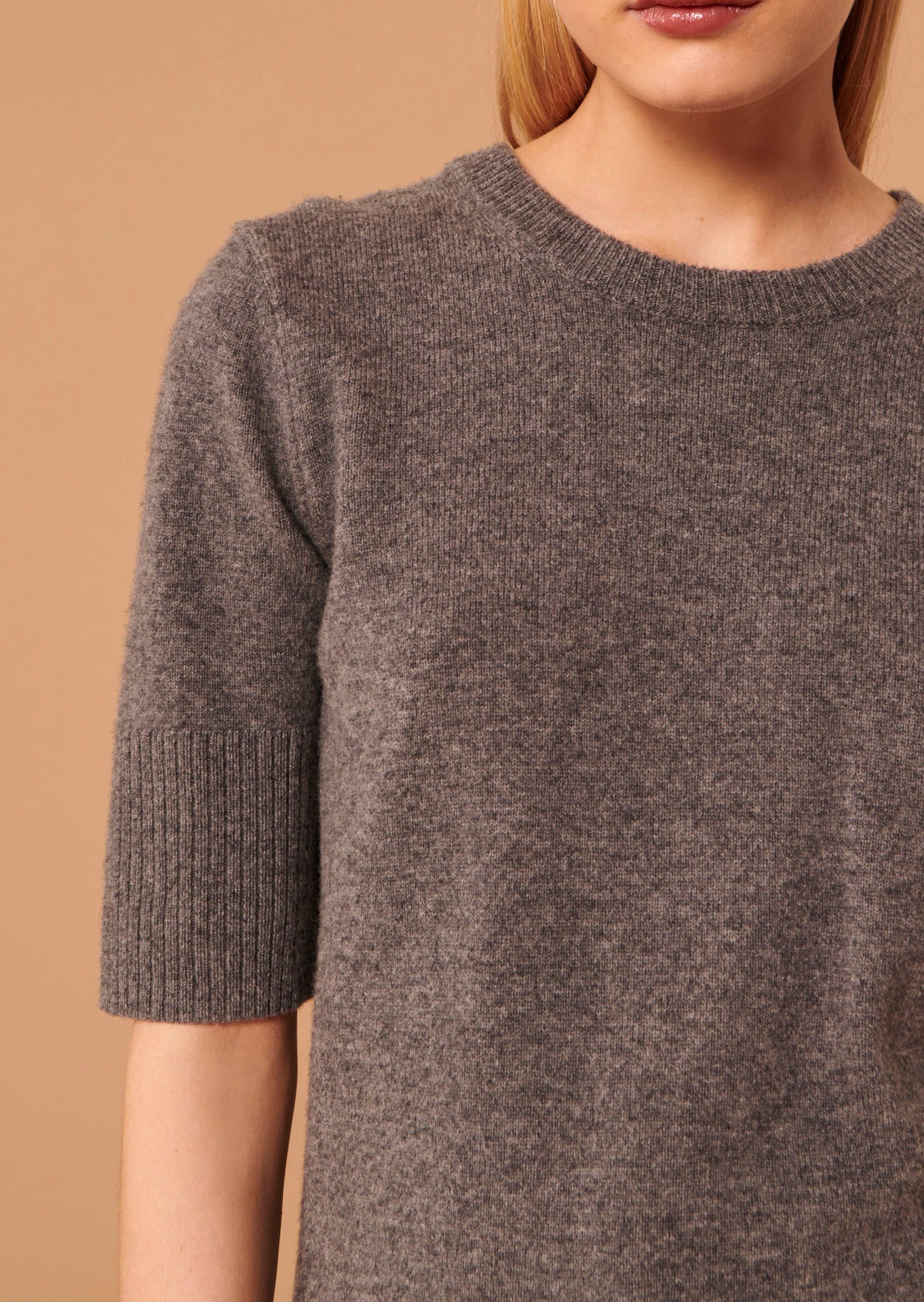 Pull Paoline gris en laine Faume - seconde main