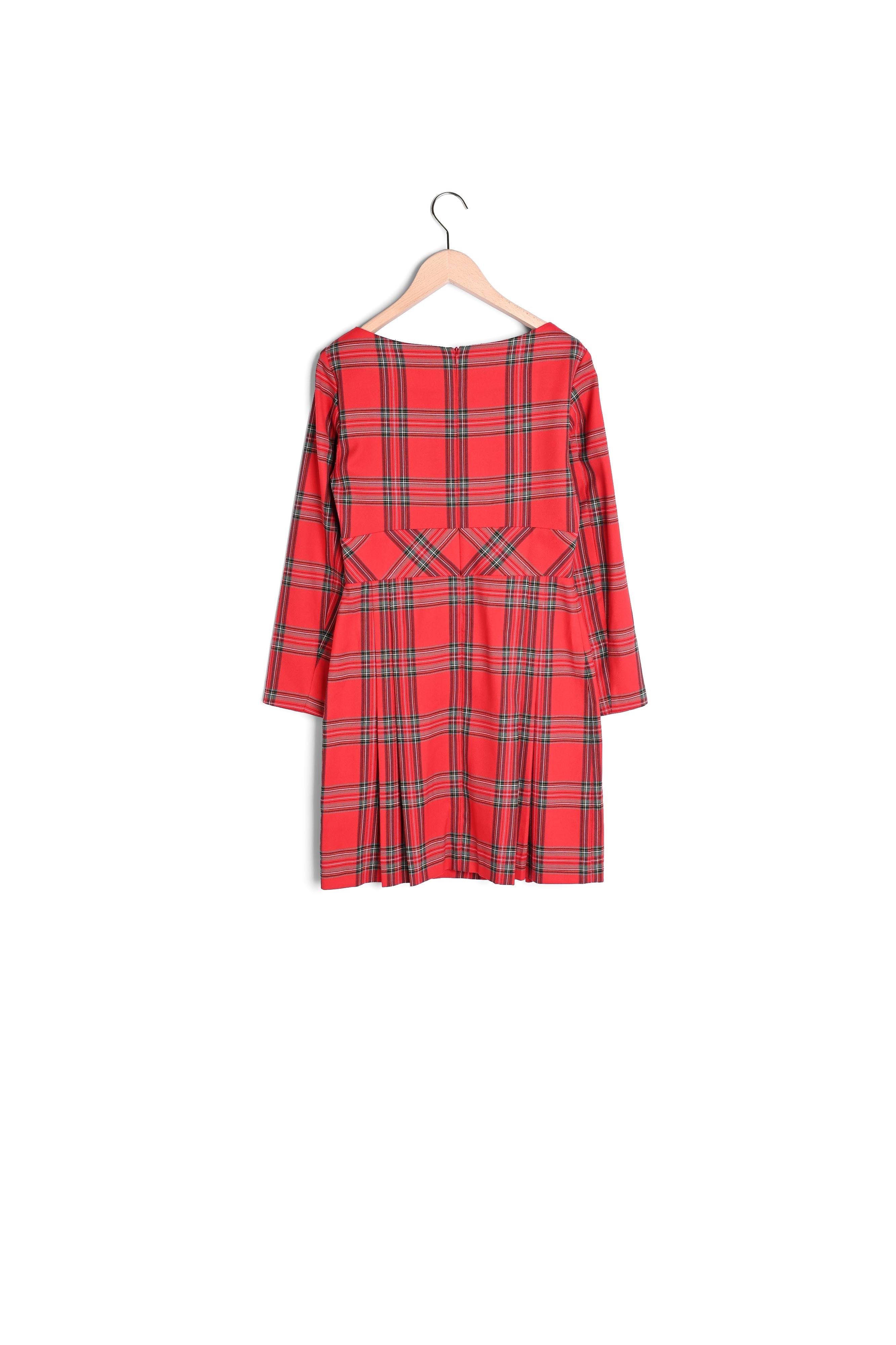 Robe Rania rouge en tartan Faume - seconde main