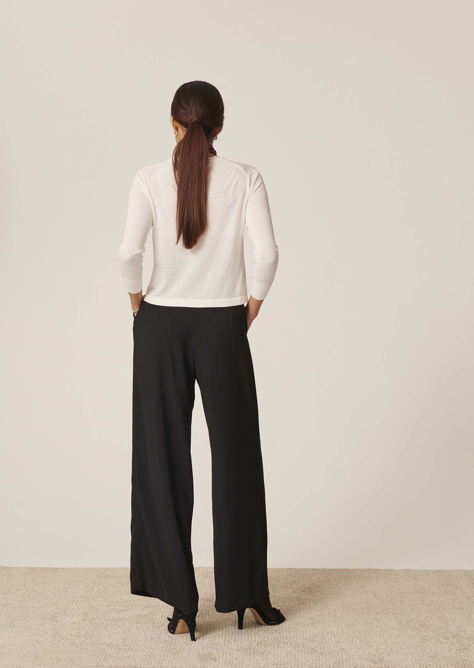 Gilet Geffrey écru en tencel extrafin Faume - seconde main