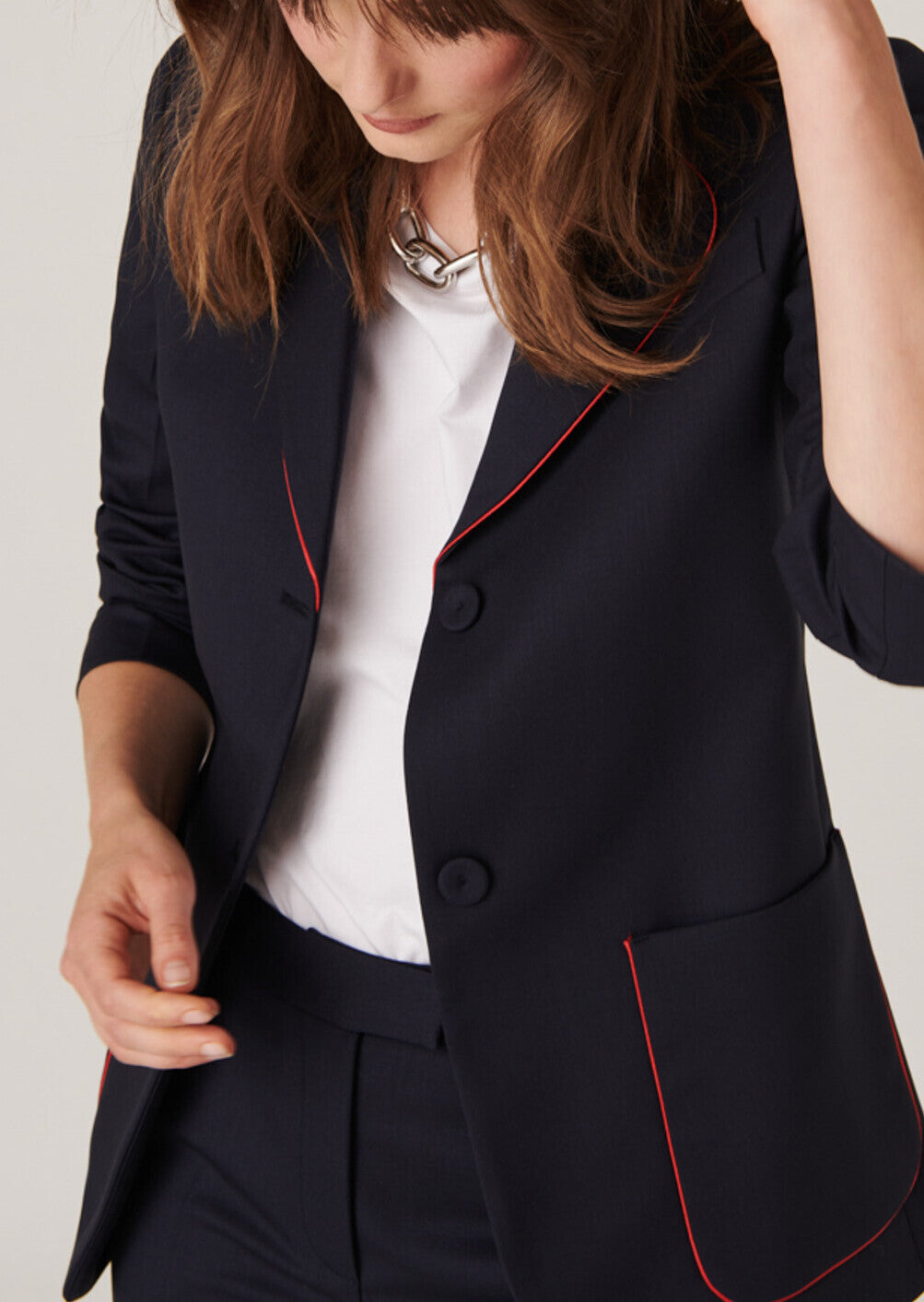 Veste Verona bleu nuit en laine froide Faume - seconde main