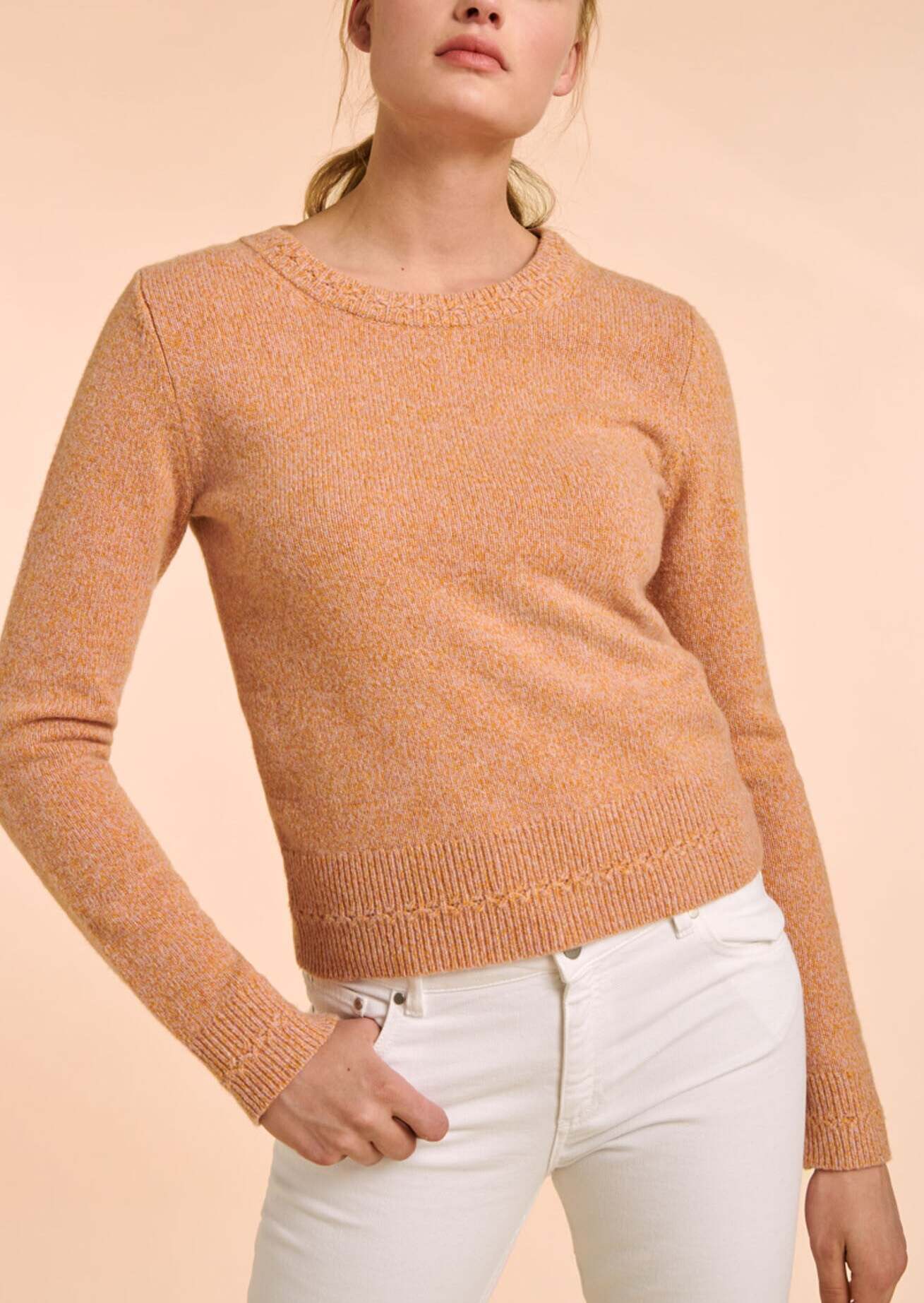 Maille Neve rose tendre Faume - seconde main