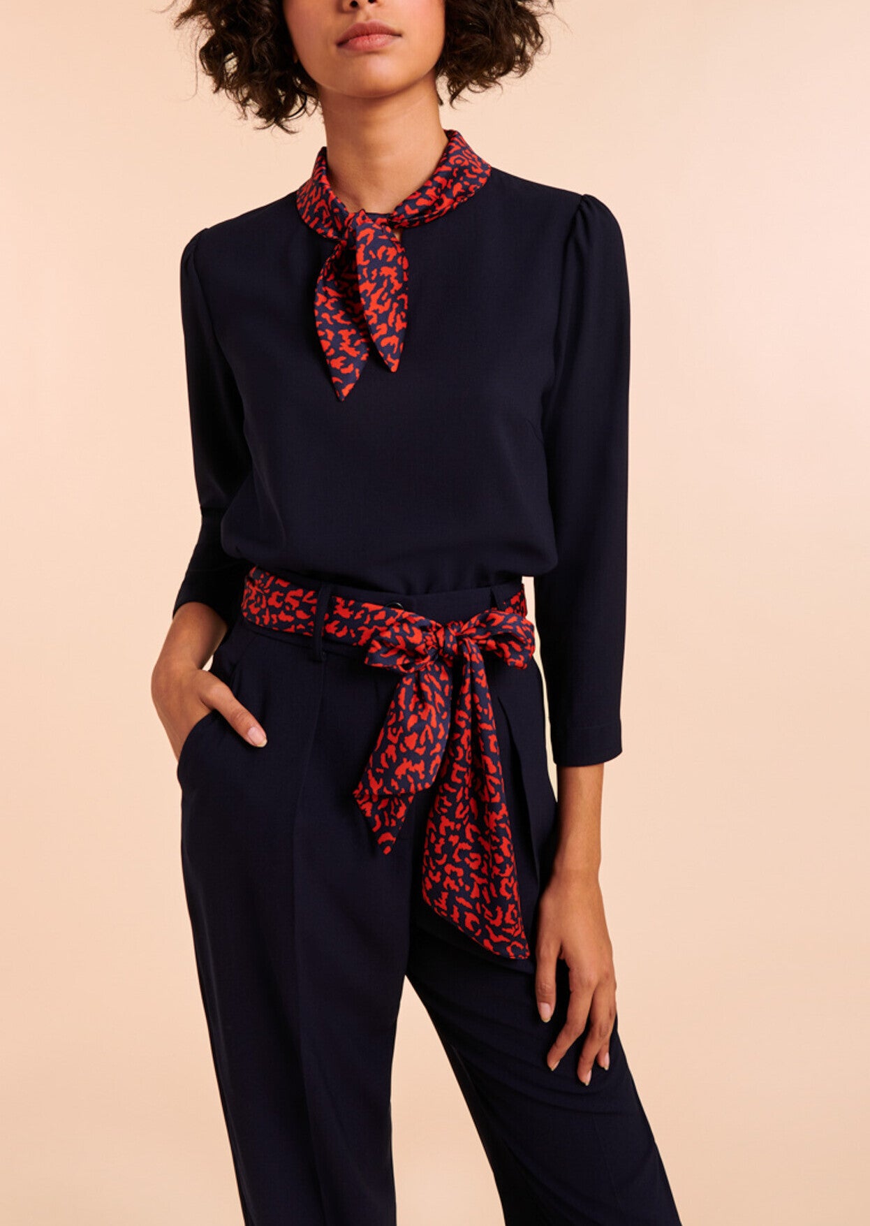 Top Tessa bleu nuit Faume - seconde main