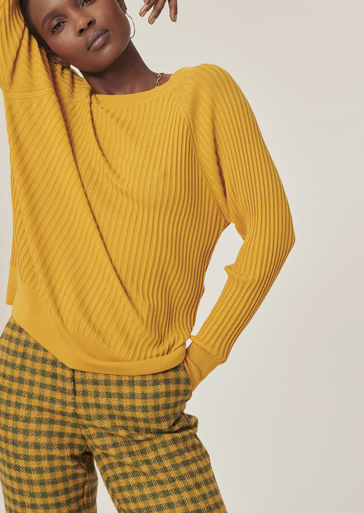 Gilet Gemma mordoré en merinos extrafin Faume - seconde main