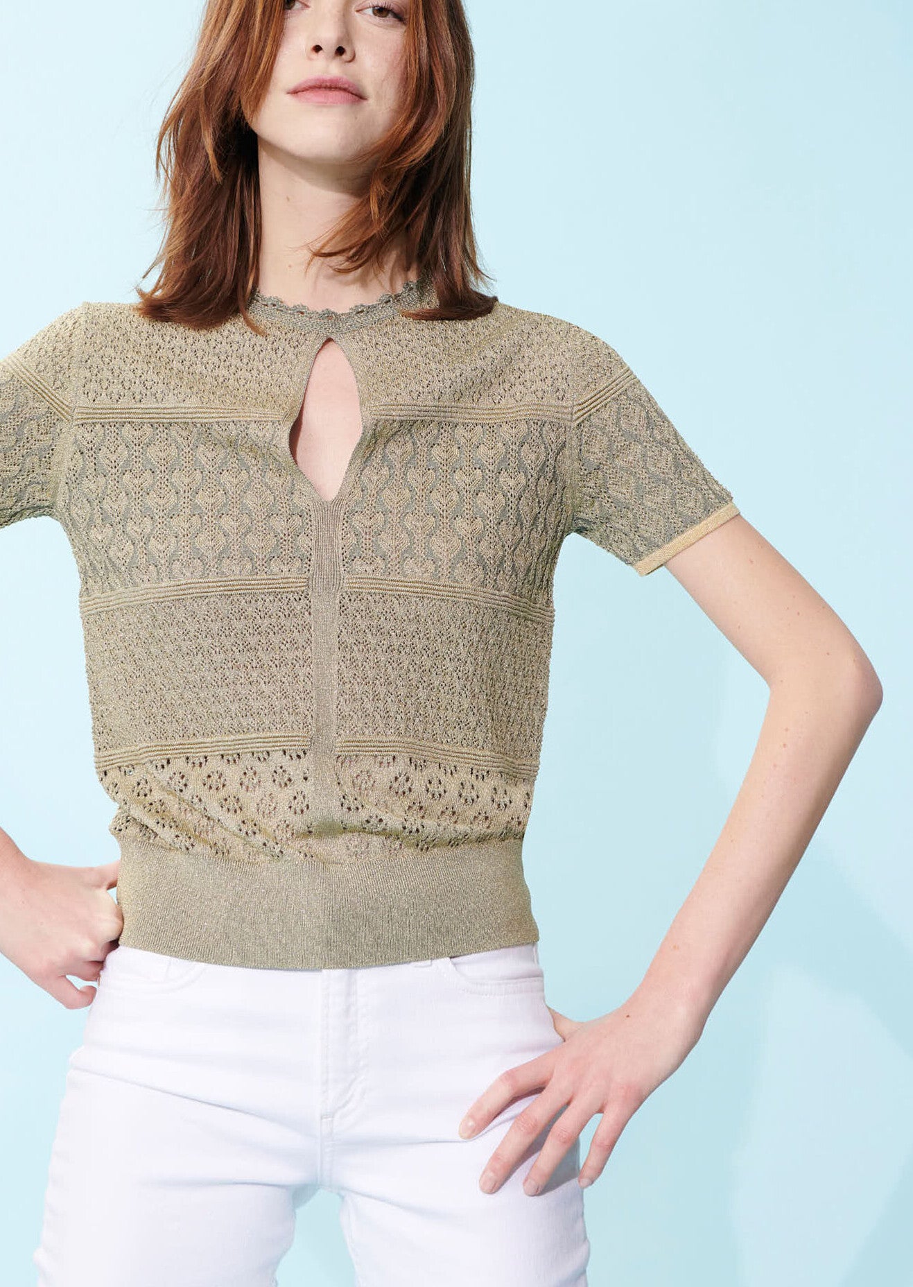 Pull Pipa vert pâle en viscose Faume - seconde main