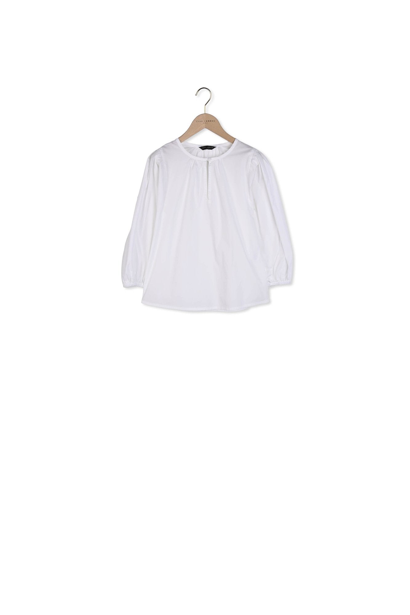 Top Temps blanc en popeline Faume - seconde main