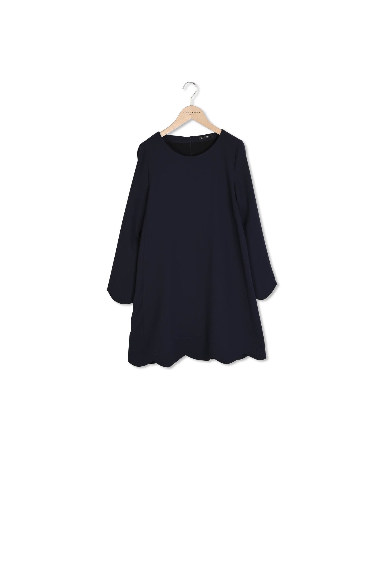 Robe Ruoda bleu nuit en crêpe Faume - seconde main