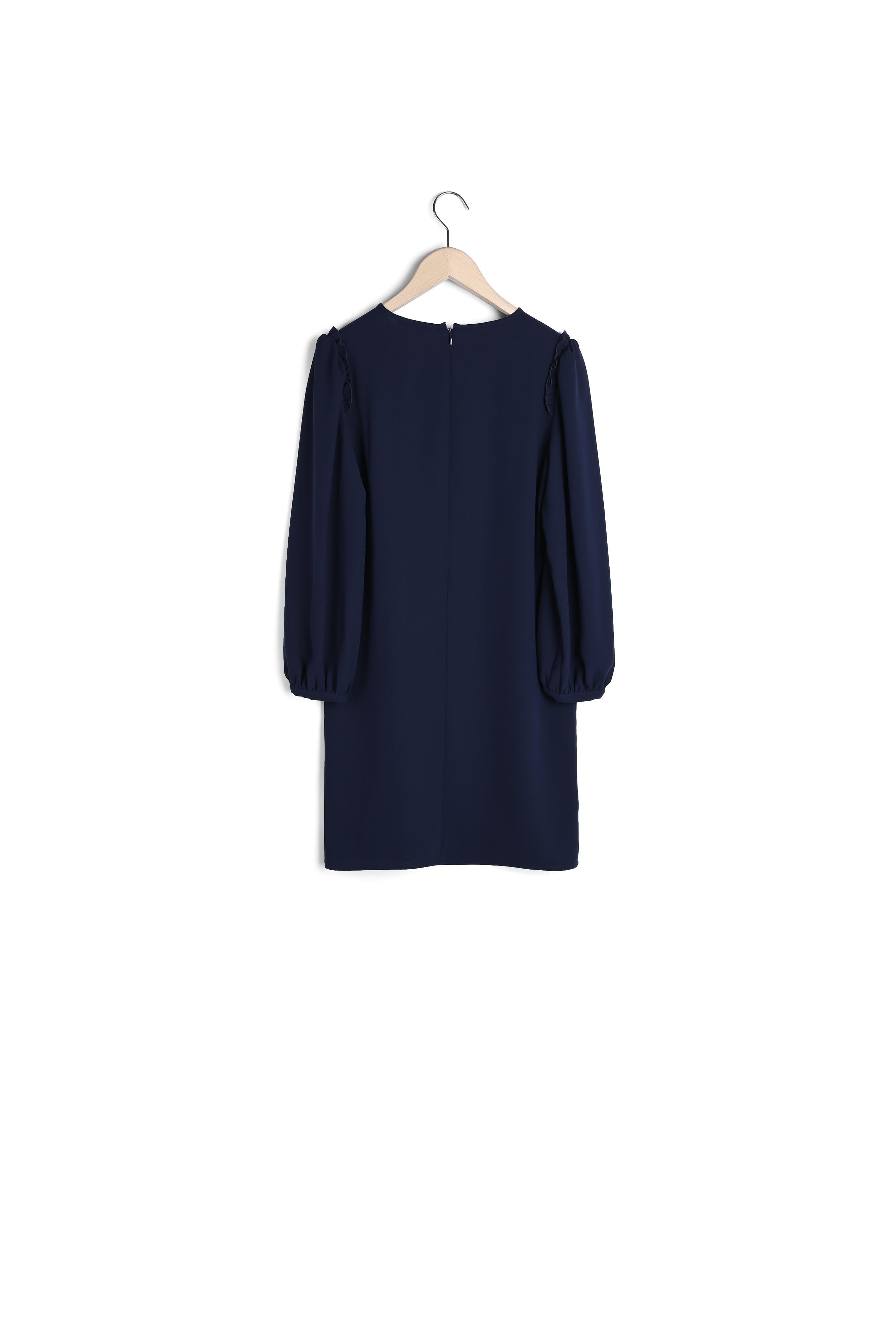 Robe Ruffa bleu nuit en crêpe Faume - seconde main