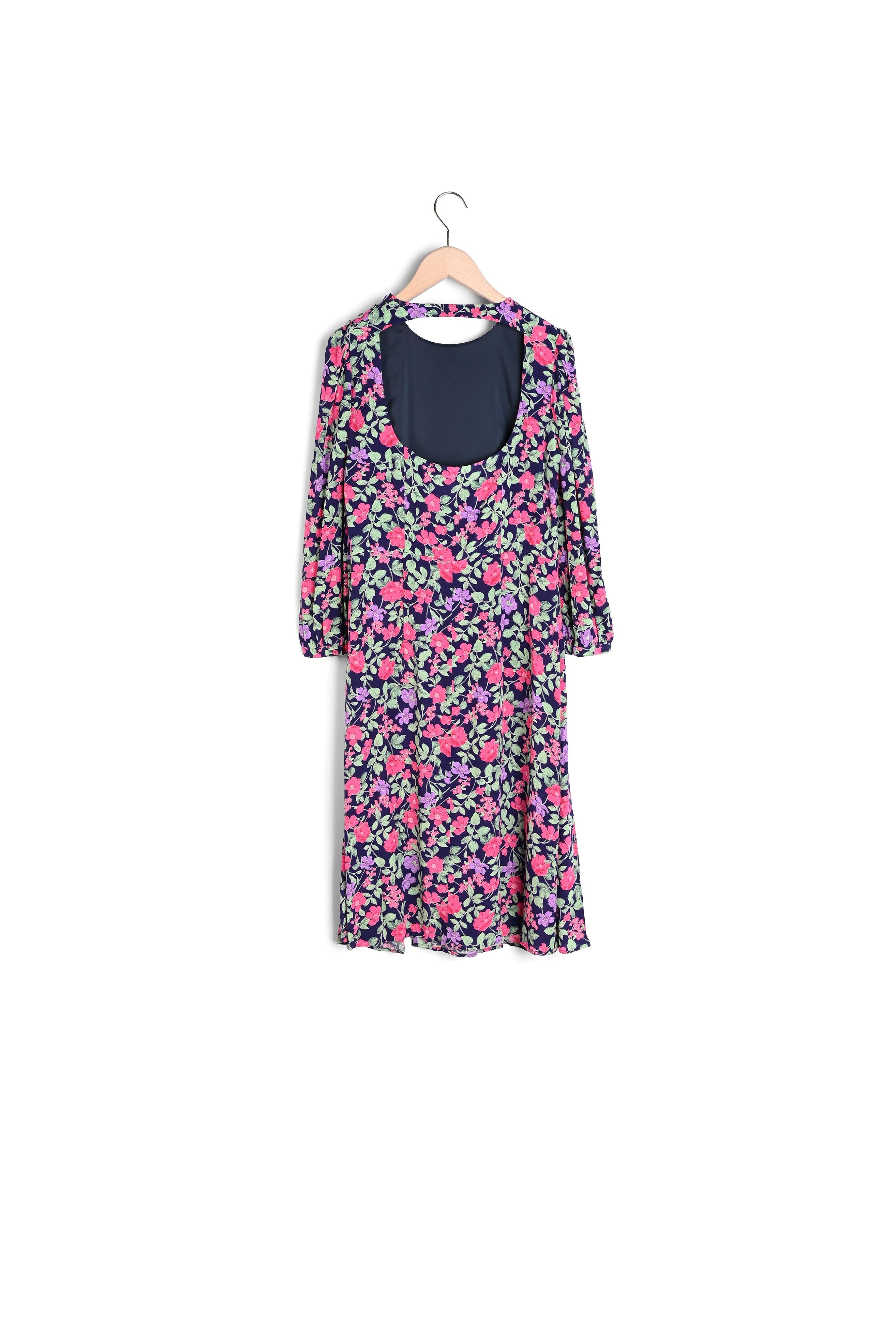 Robe Roizka dos nu imprimé grandes fleurs Faume - seconde main