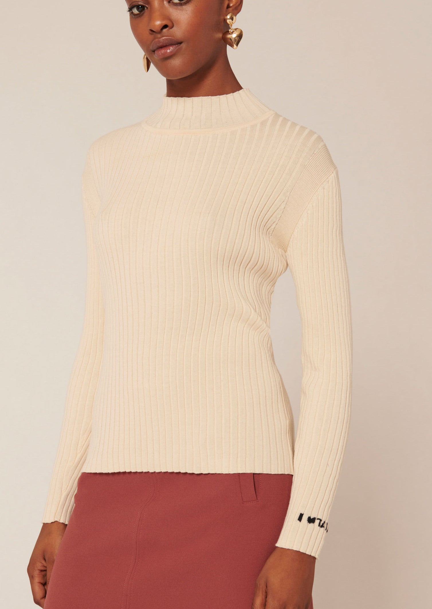 Pull Prudie écru en coton Faume - seconde main