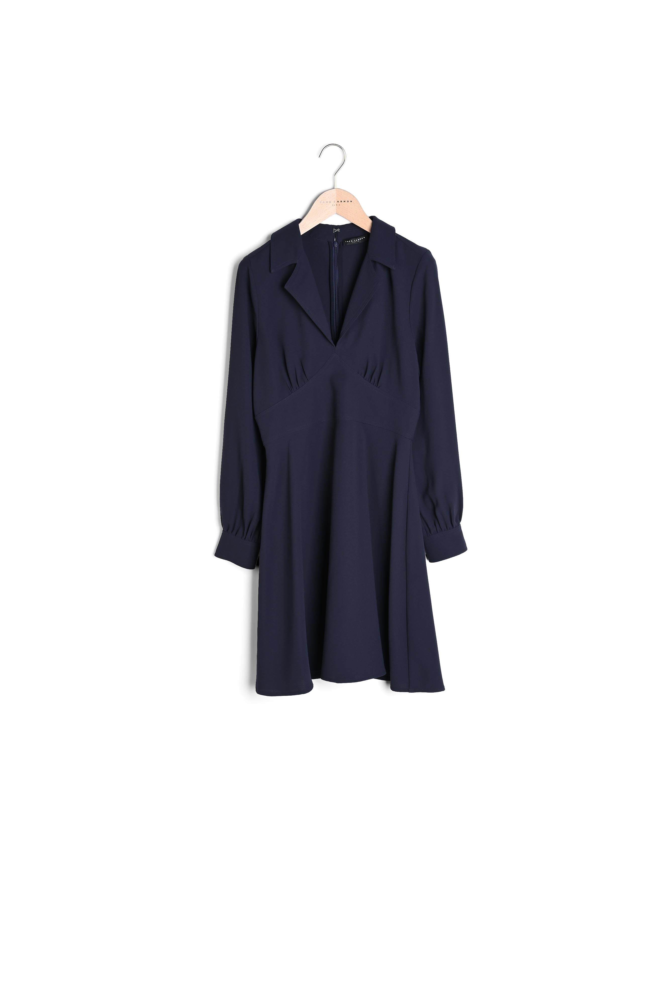 Robe Remi bleu nuit en crêpe Faume - seconde main