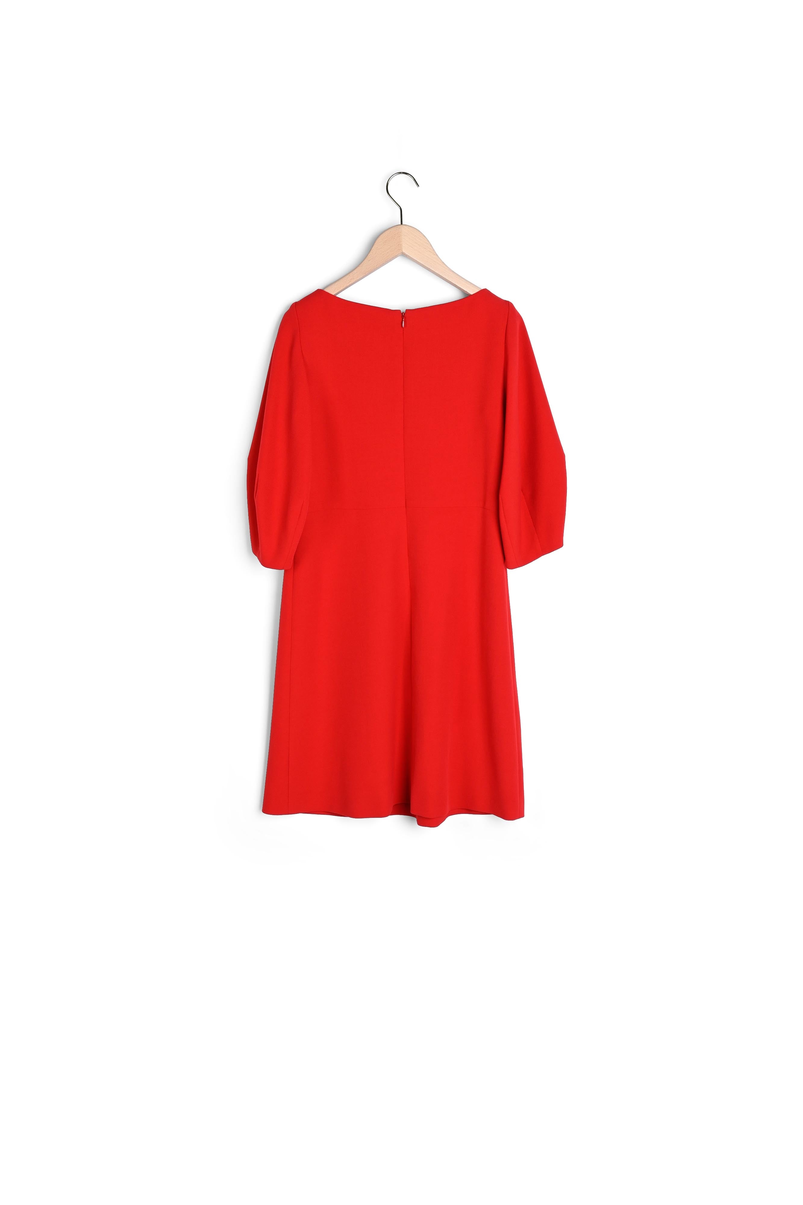 Robe rouge en toile gabardine Faume - seconde main