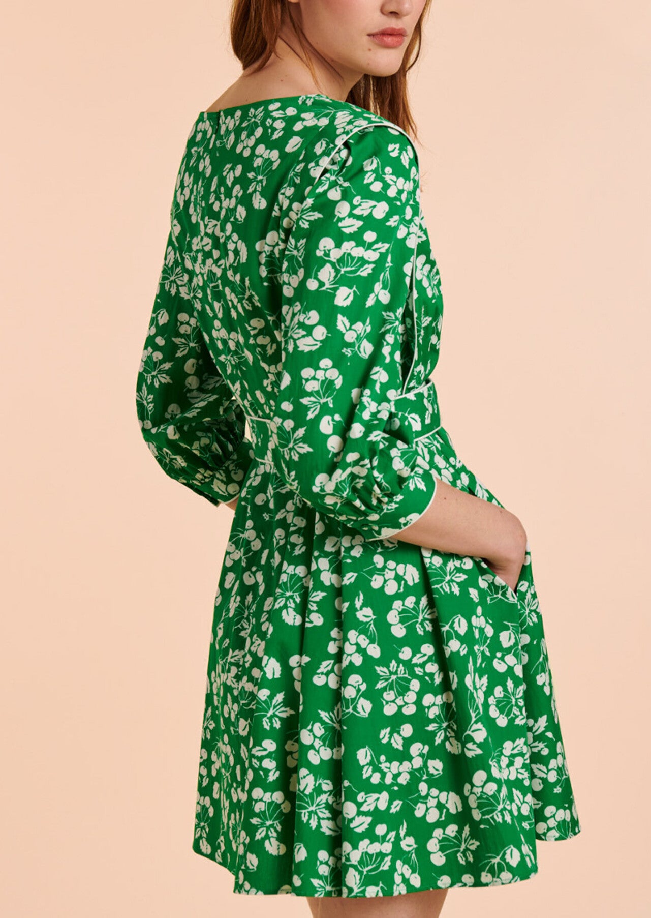 Robe Ravenna vert en coton Faume - seconde main