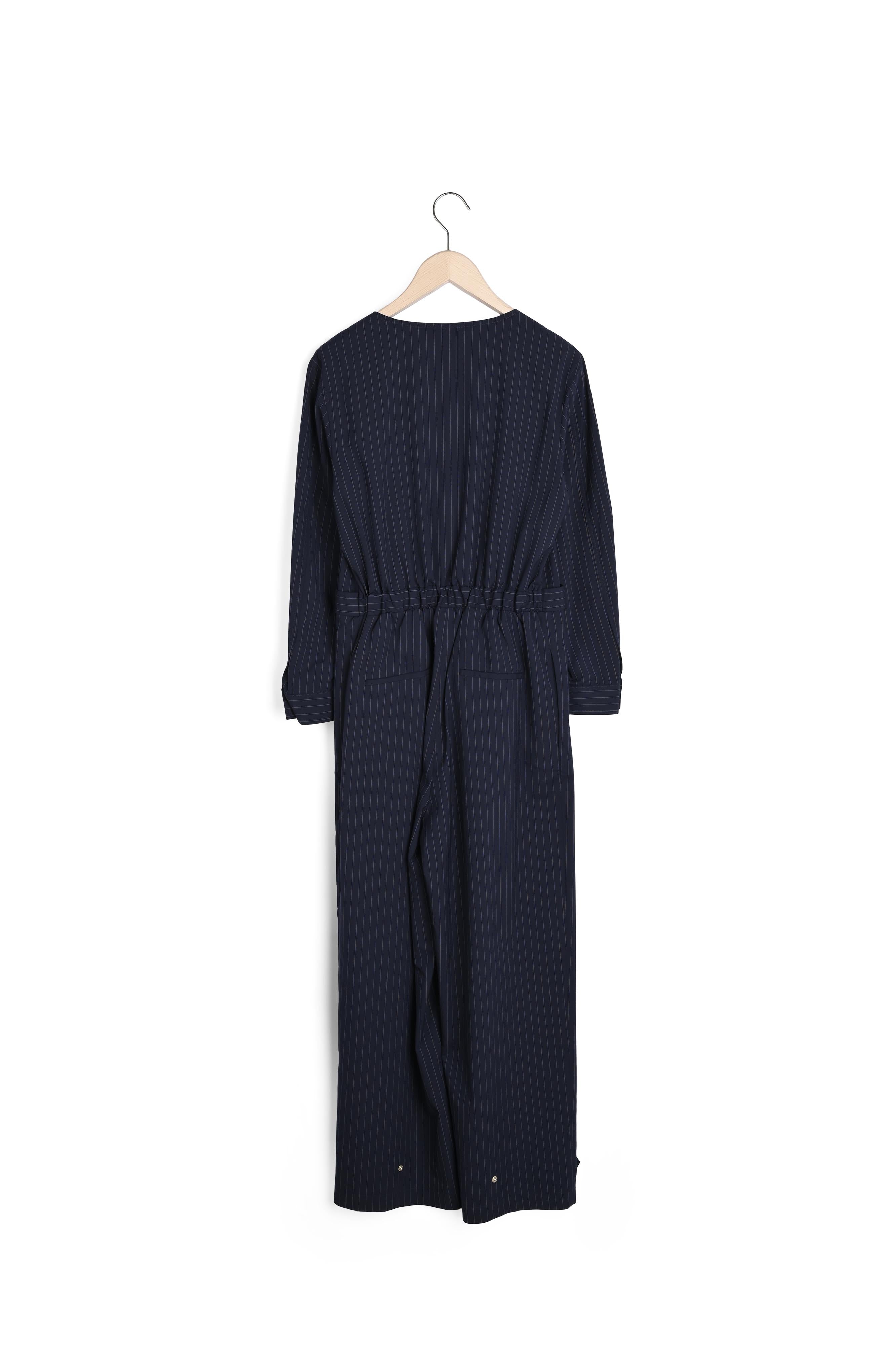 Combi-pantalon pinstripe bleu nuit Faume - seconde main