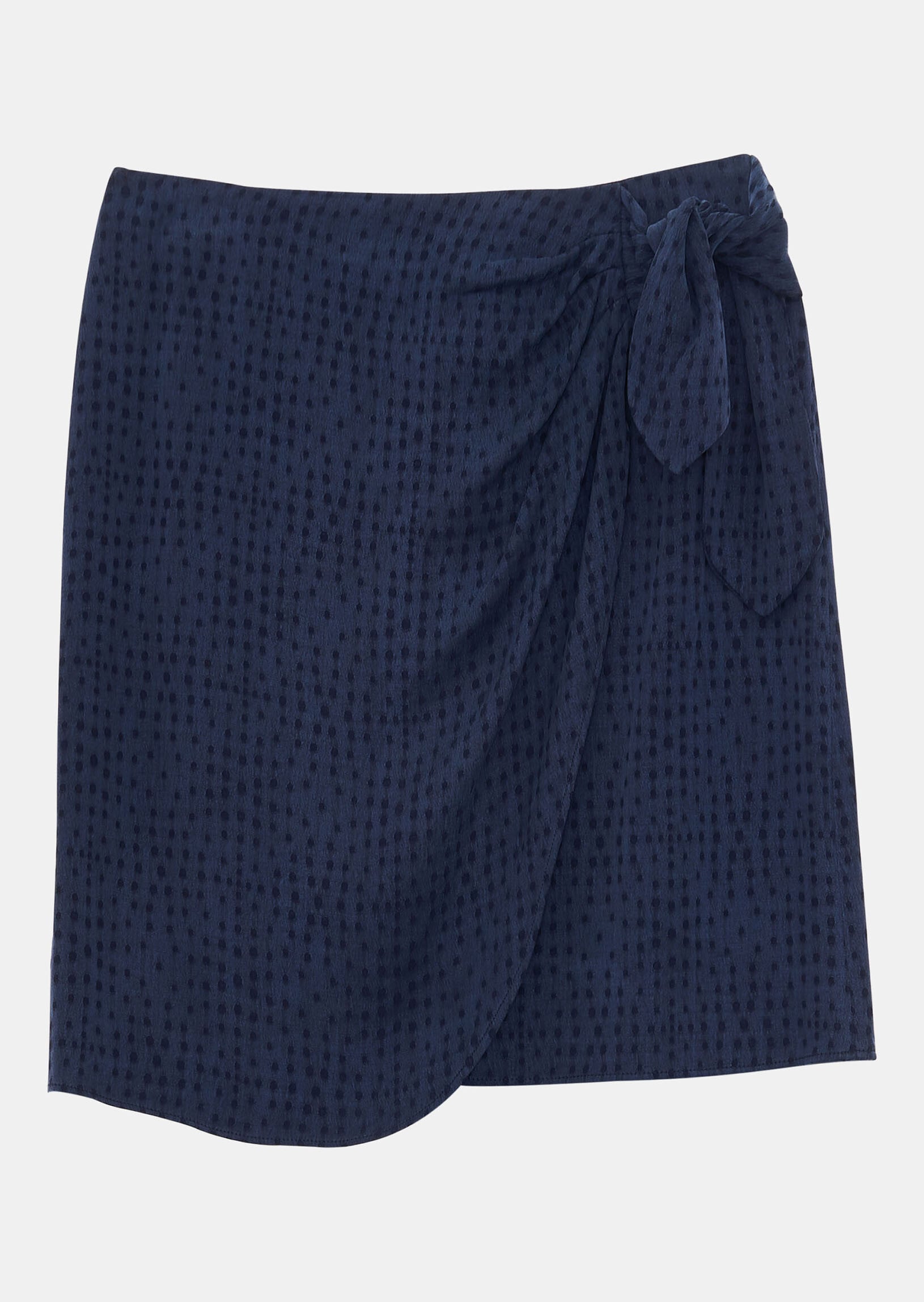 Jupe Jaga marine en jacquard Faume - seconde main