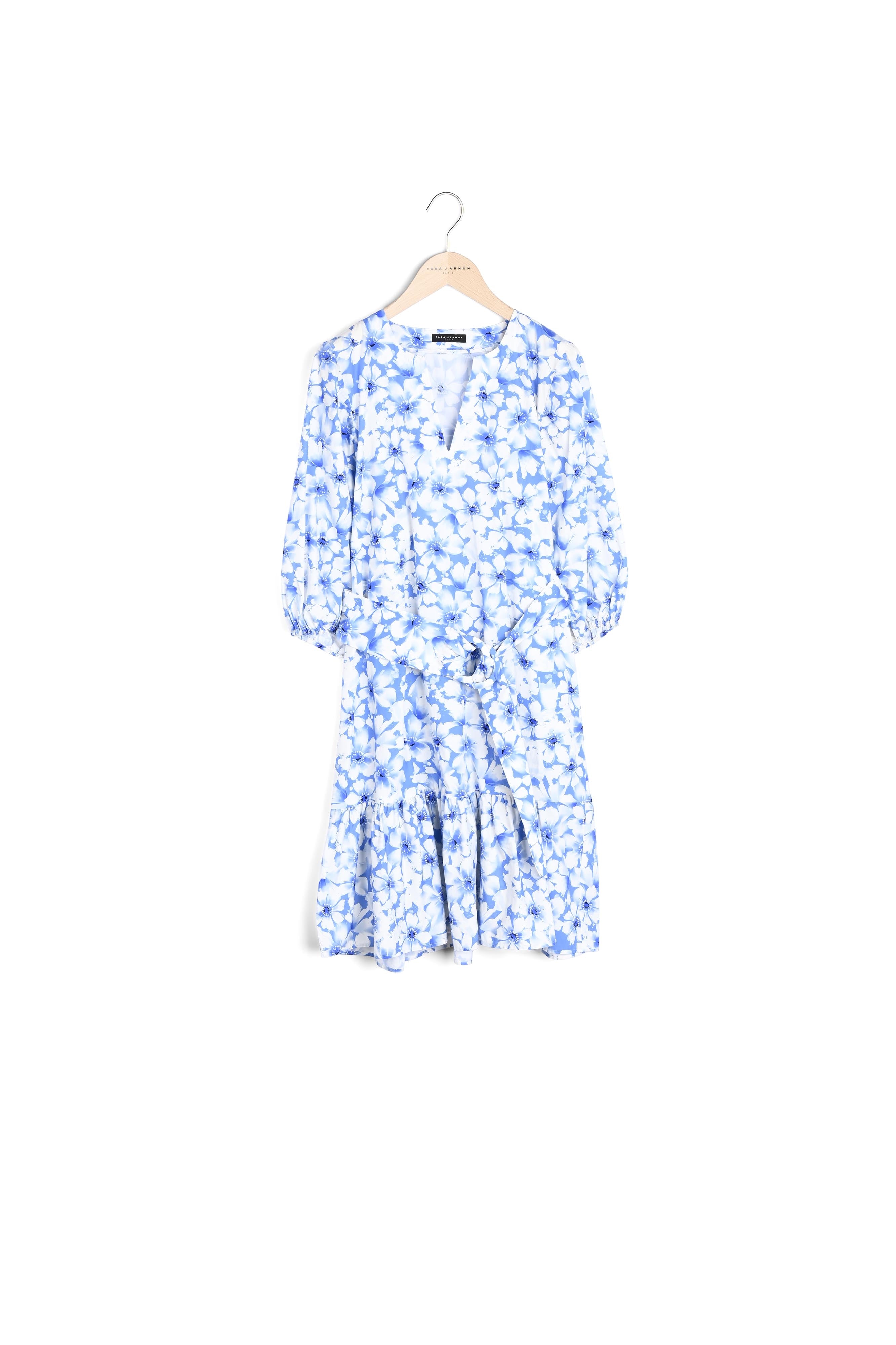 Robe Rosabetta bleue imprimé fleuri Faume - seconde main
