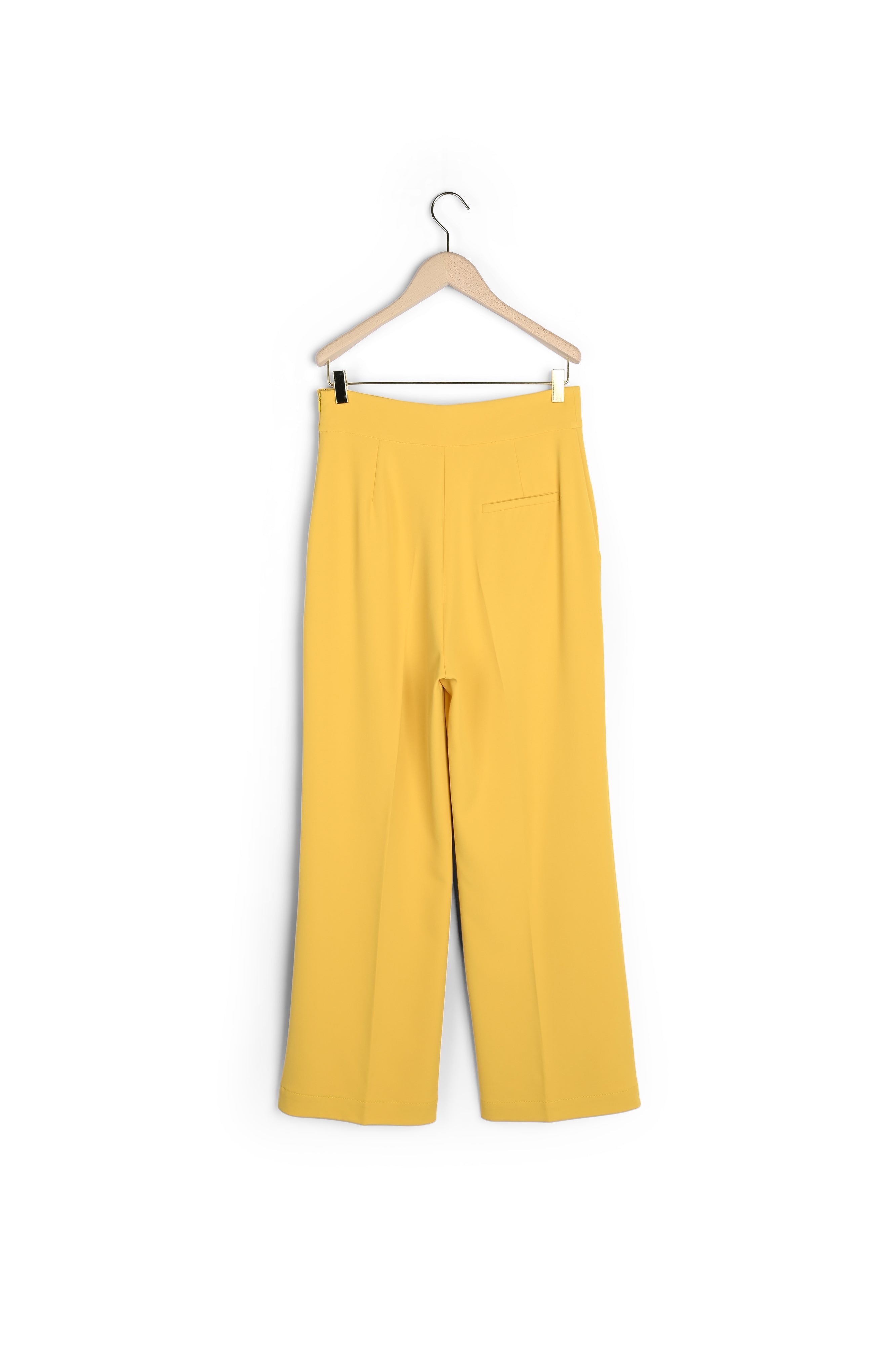 Pantalon Pilar jaune en crêpe Faume - seconde main