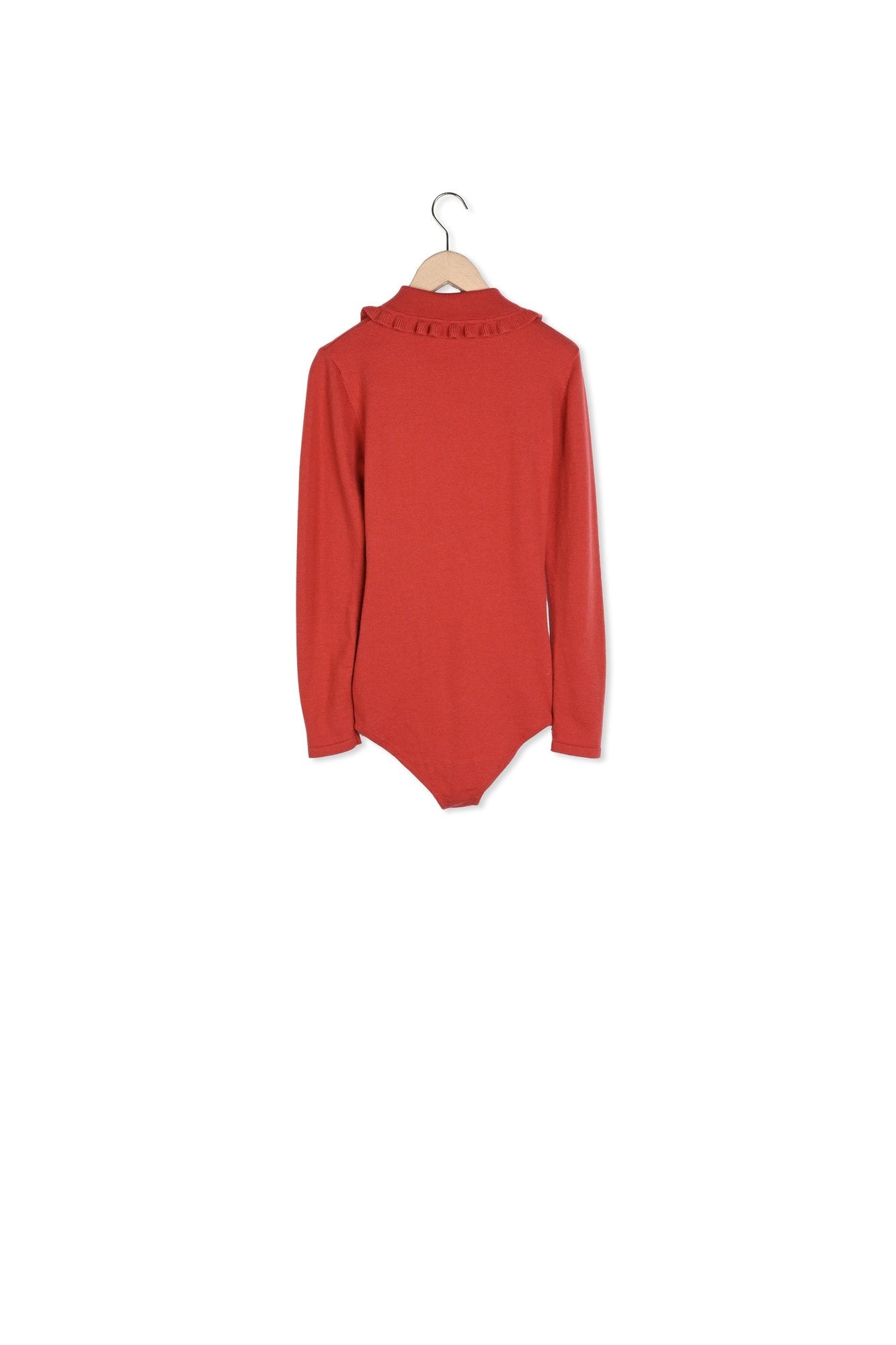 Body Potema rouge en laine merinos Faume - seconde main