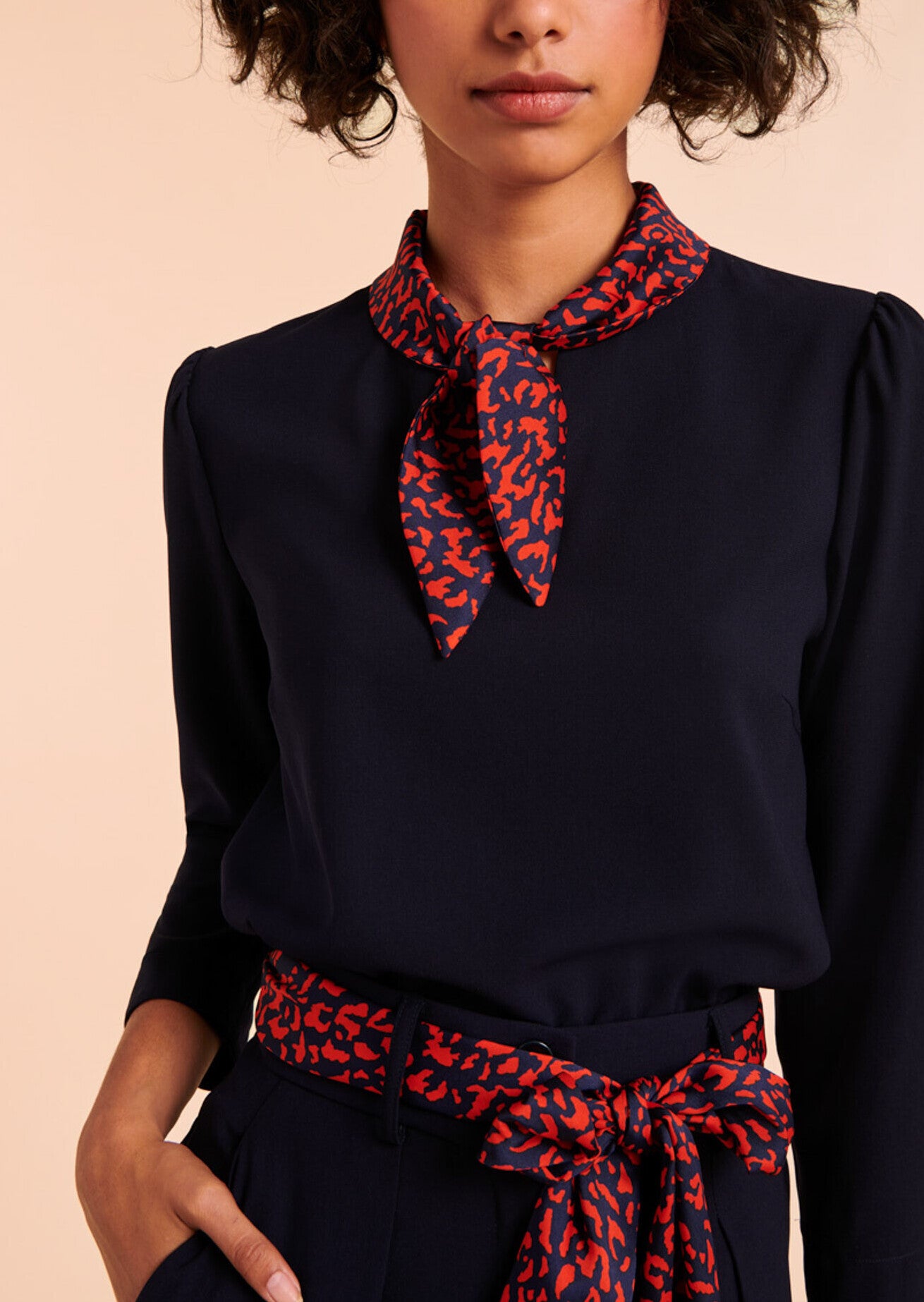 Top Tessa bleu nuit Faume - seconde main